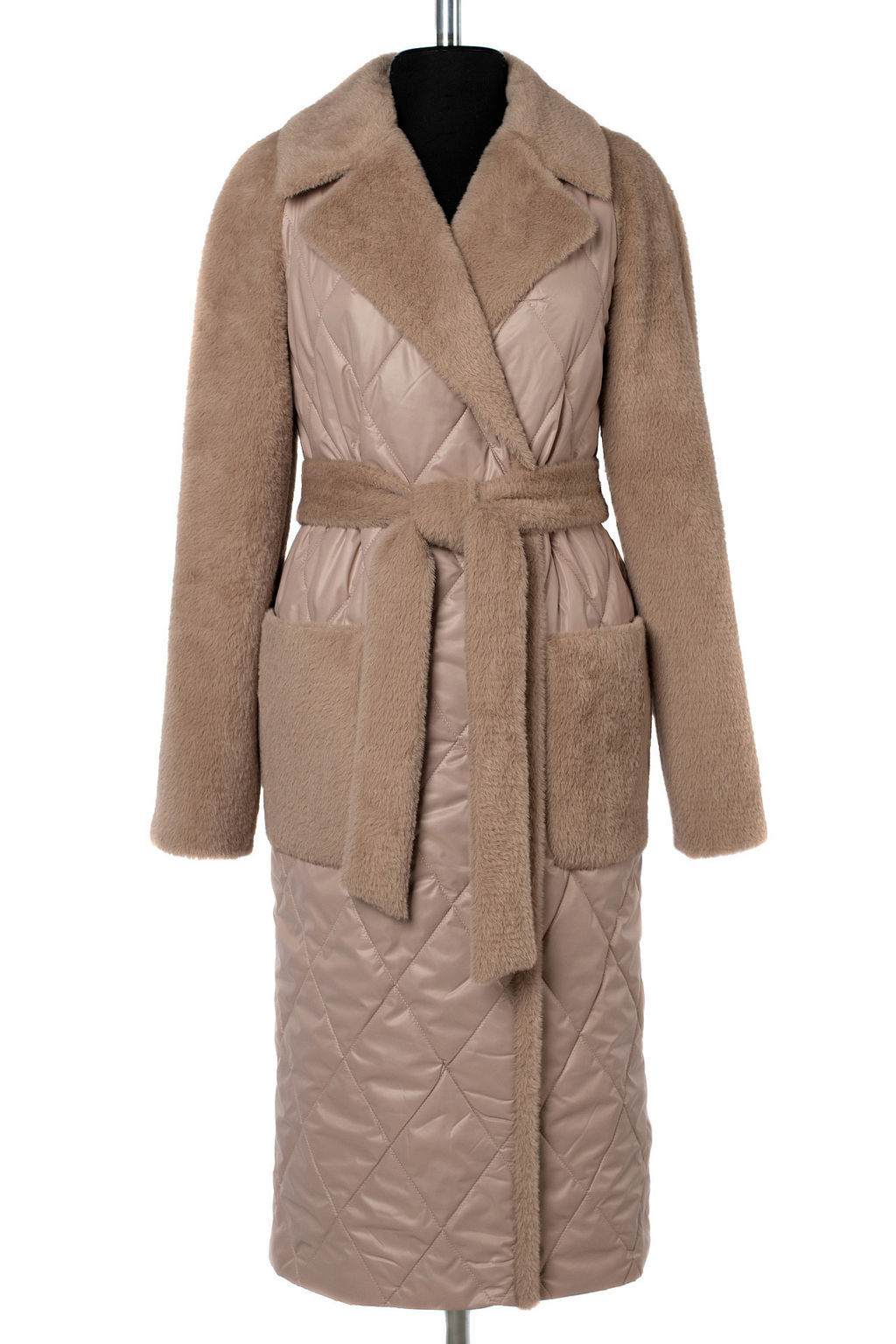 Пальто женское демисезонное (пояс) Утеплитель: Синтепон - El podio фото 7