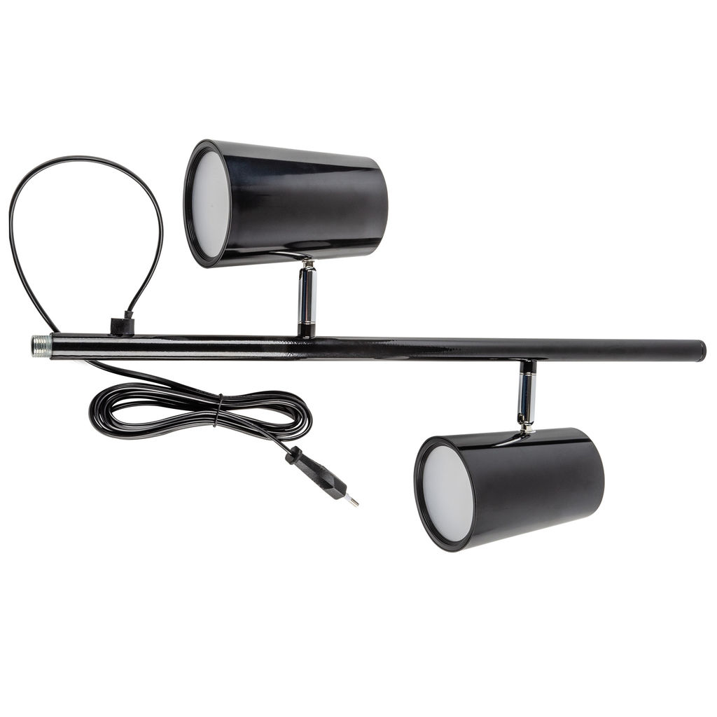 ULM-T600 2х6W/4500K/DIM BLACK Торшер напольный светодиодный, 2х6W. Сенсорный выключатель. Диммер. Черный. ТМ Uniel