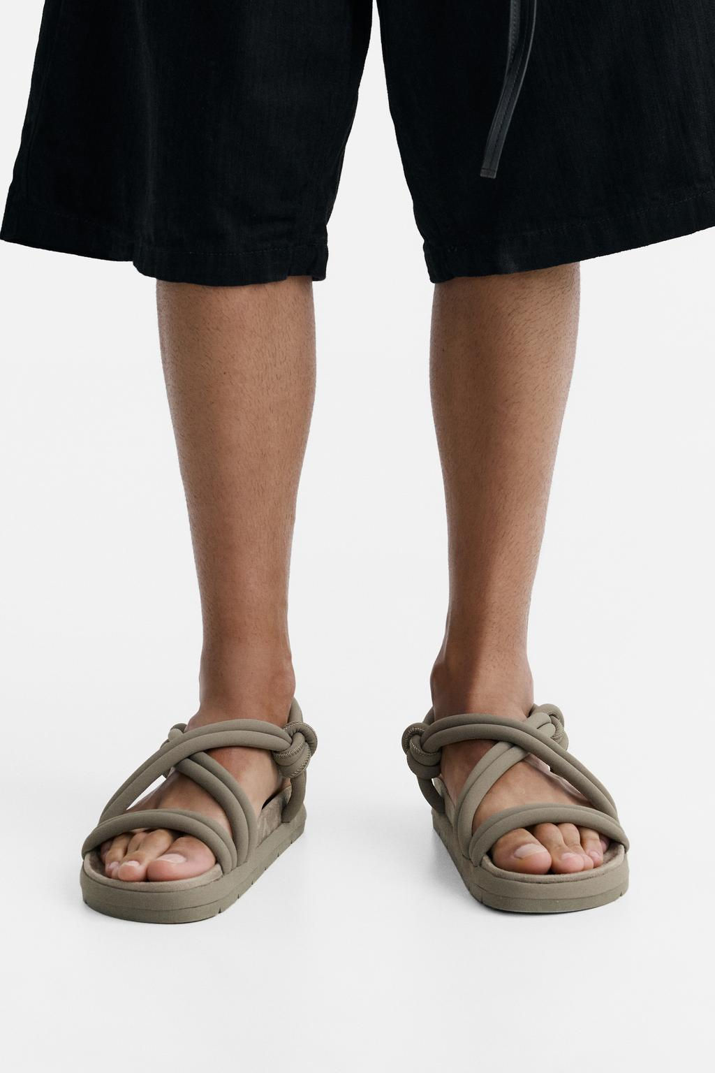 Sandals with Criss-Cross Straps - Zara фото 11