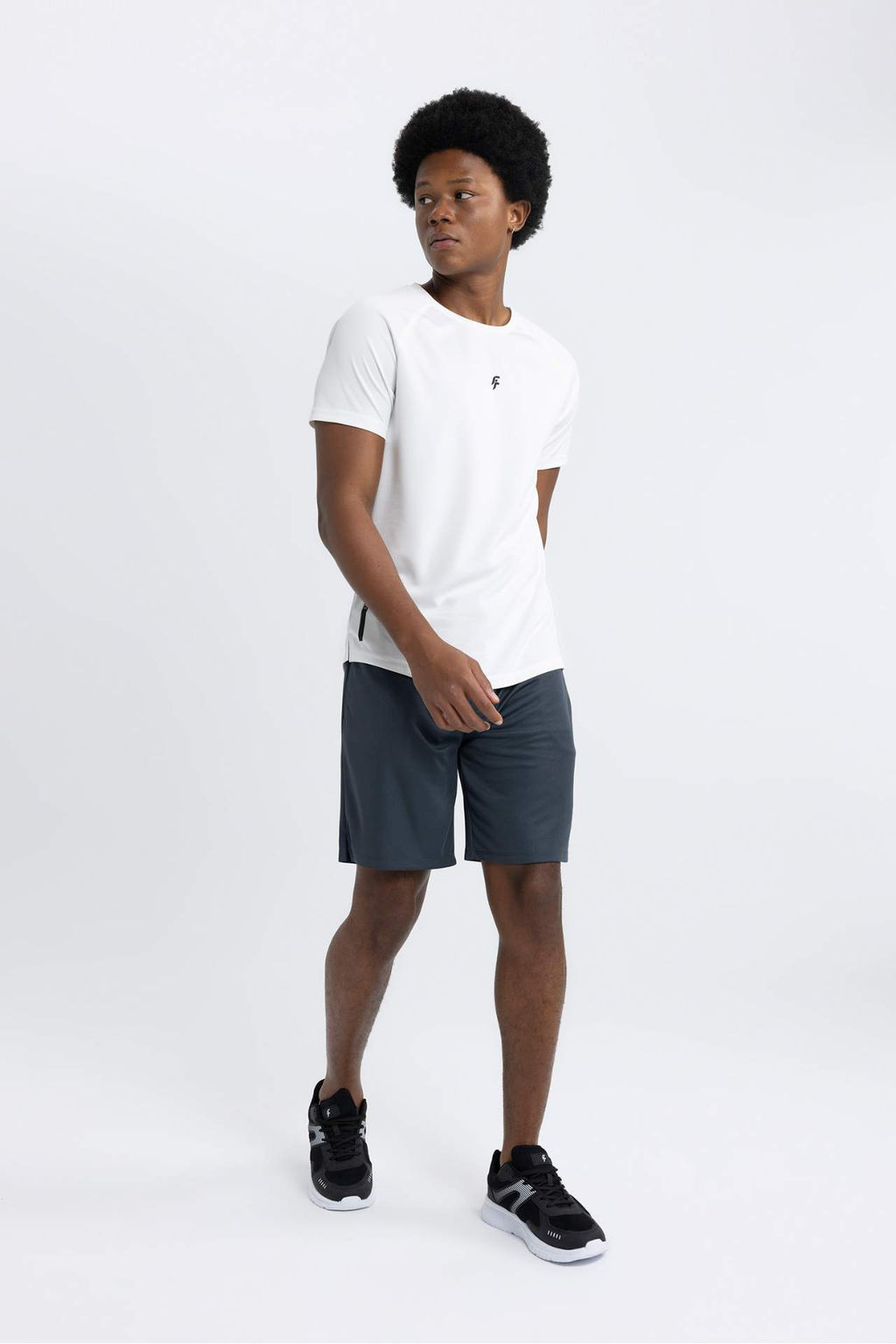 DeFactoFit Gri Slim Fit Dar Kesim Sporcu Standart Paca Sort  фото 2