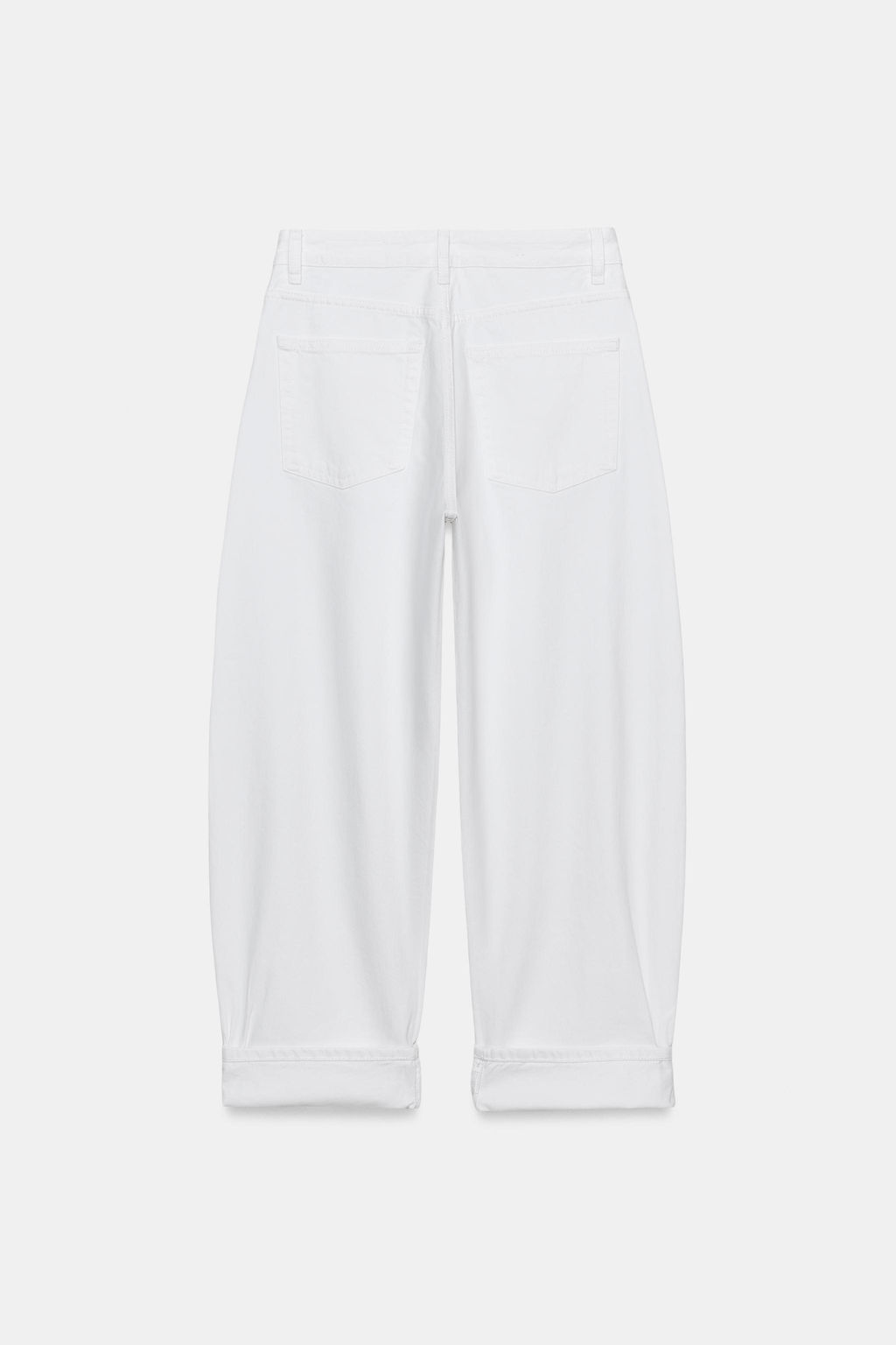 JEANS ZW COLLECTION BALLOON TIRO MEDIO / Blanco - Zara фото 5