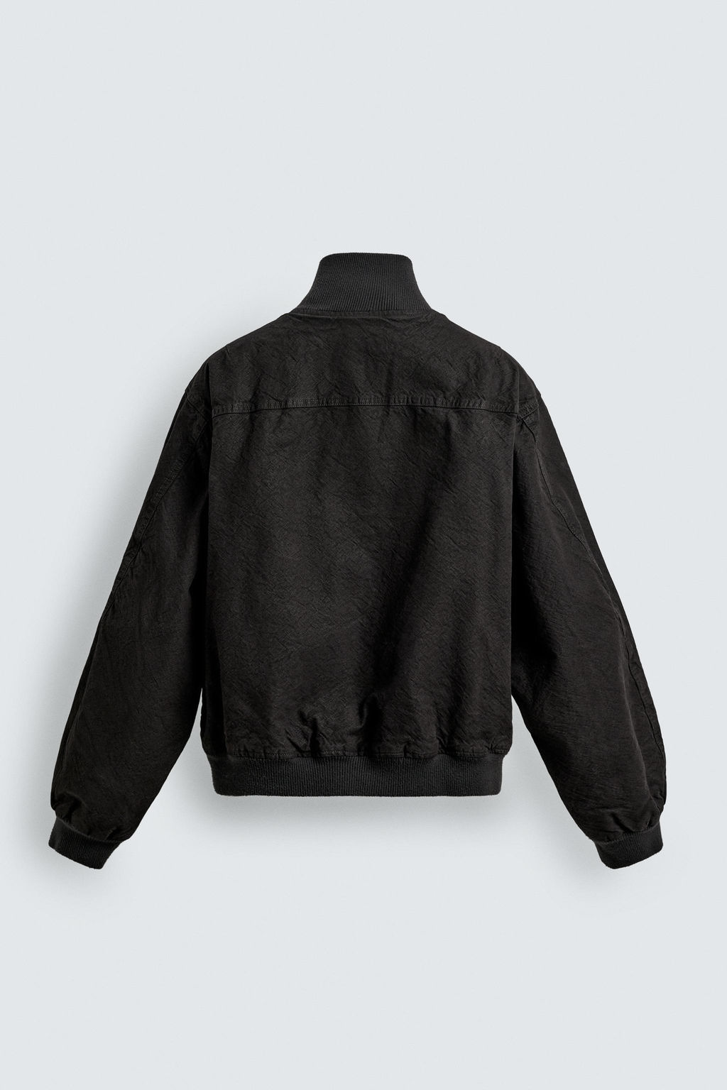 CRINKLED-EFFECT BOMBER JACKET - Zara фото 9
