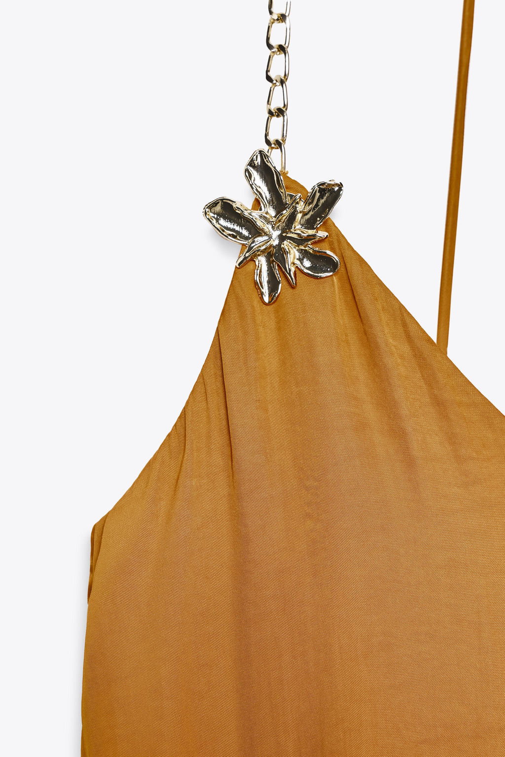 SATIN MIDI DRESS WITH DETAIL - Zara фото 7