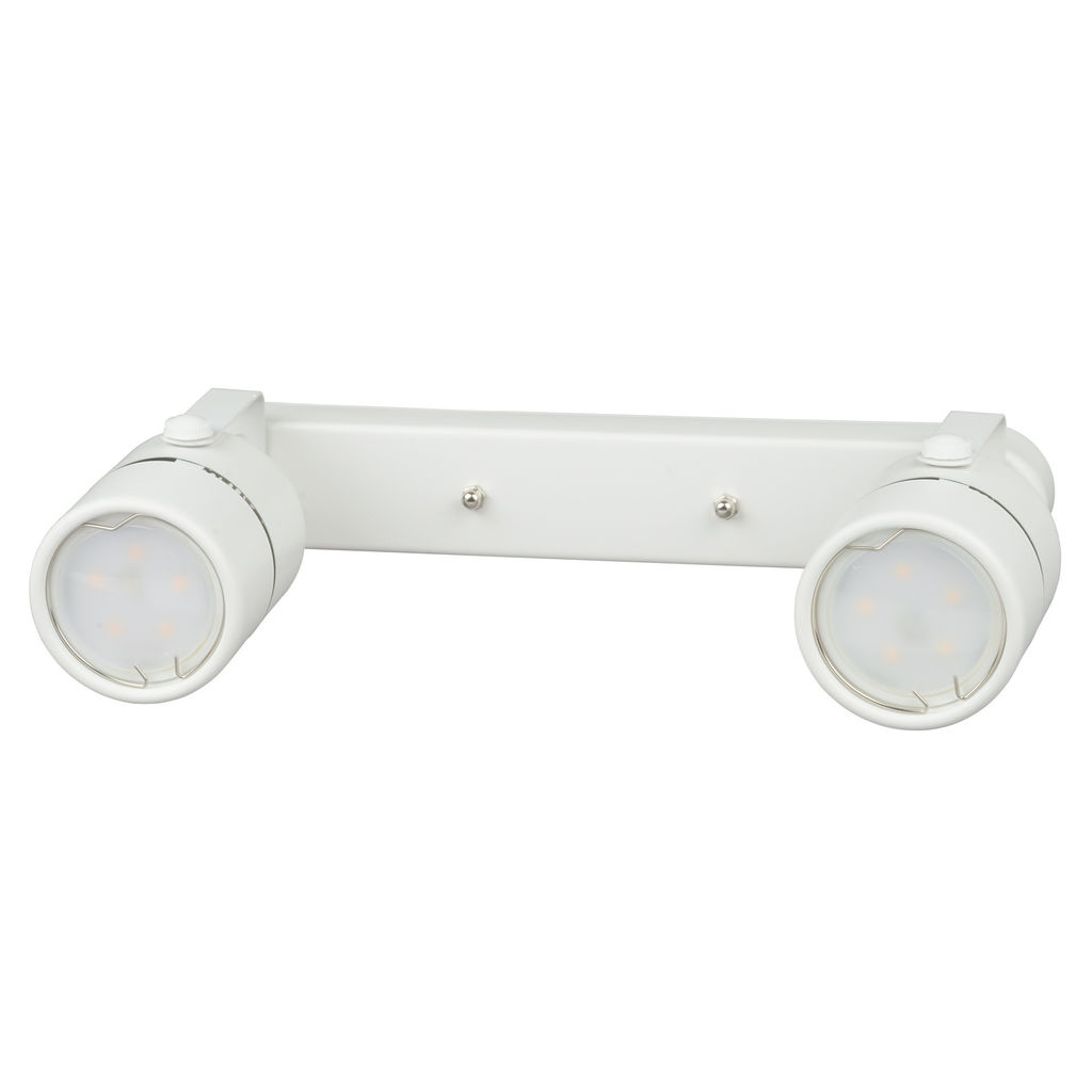 DLC-S612 GU10x2 WHITE Светильник декоративный накладной, серия Sotto. Без ламп, цоколь GU10x2шт. Металл. Белый. TM Fametto