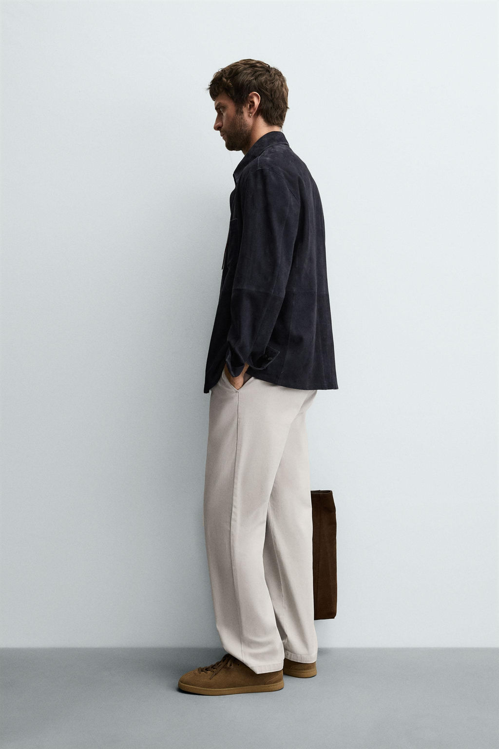 STRAIGHT-LEG TWILL TROUSERS - Zara фото 4