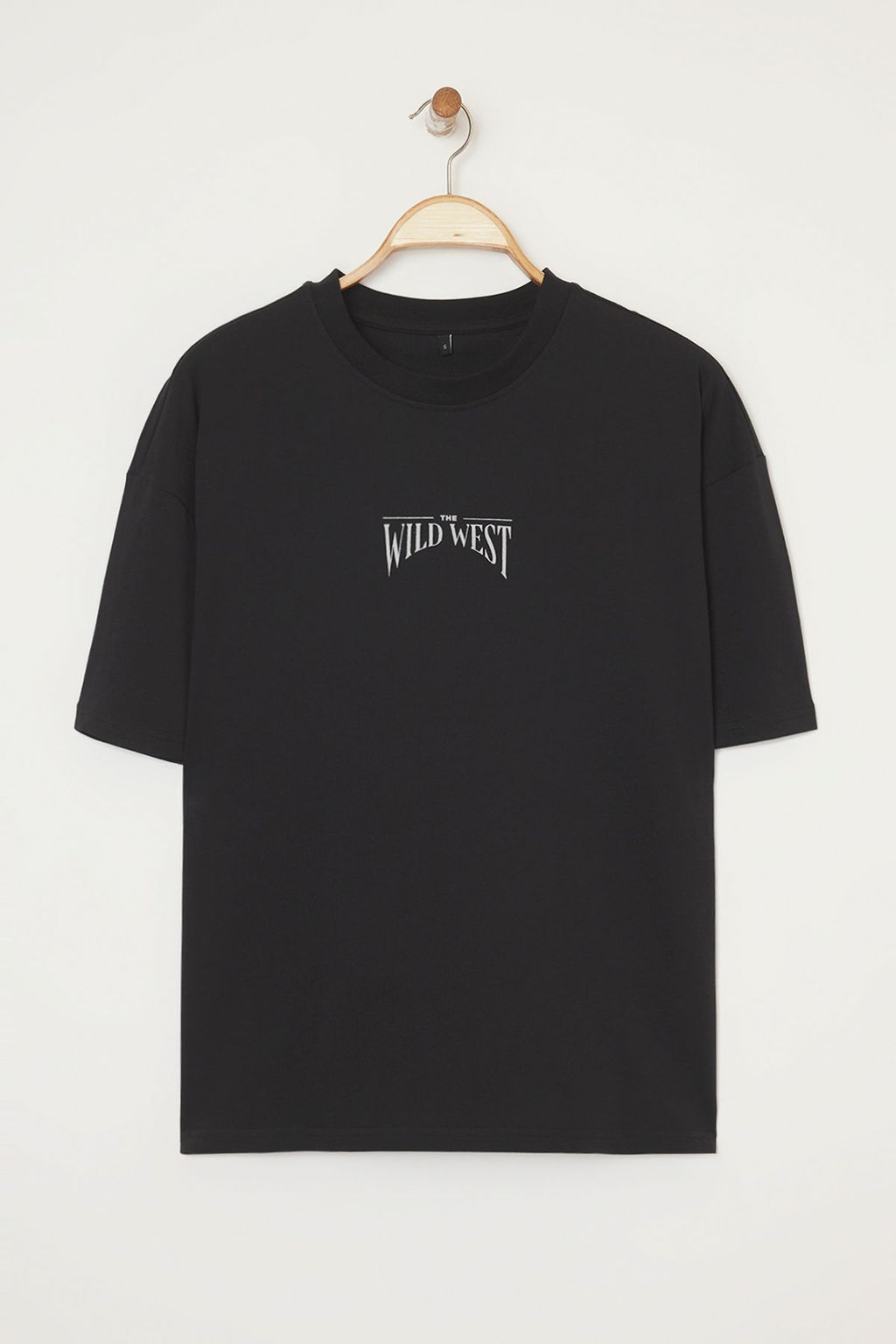 TRENDYOL MAN Buyuk Beden Siyah Oversize/Genis Kesim %100 Pamuklu T-Shirt TMNSS25BF00008 - Trendyolmilla фото 4