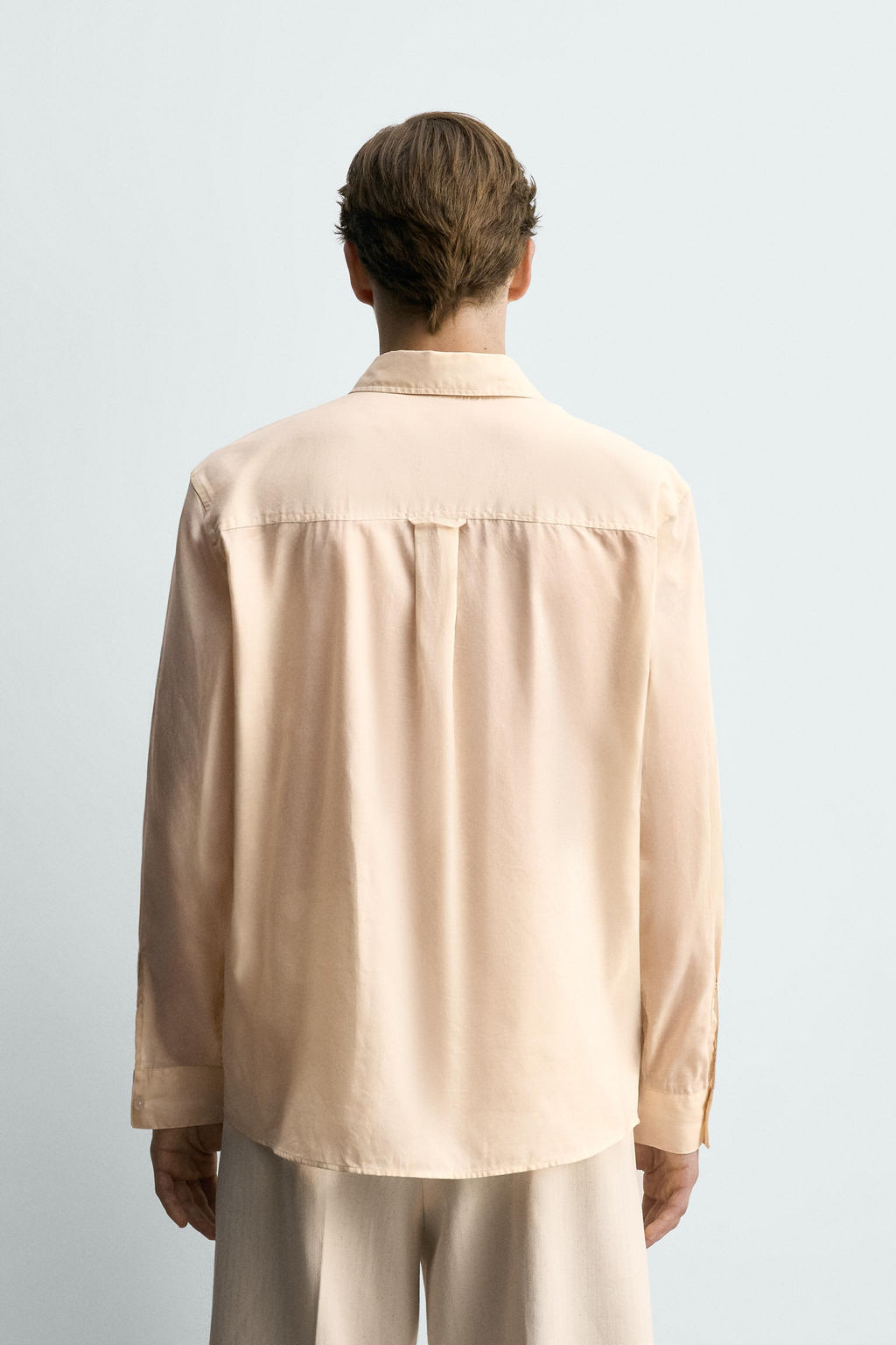 CAMISA SEMITRANSPARENTE RELAXED FIT / Crudo - Zara фото 3