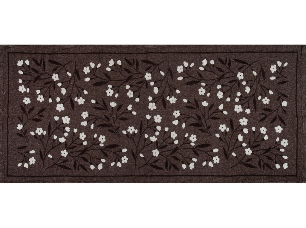 17С356-ШР/у. 55*115 Полотенце "Цветение" цв. 5 рис. 156 коричневый