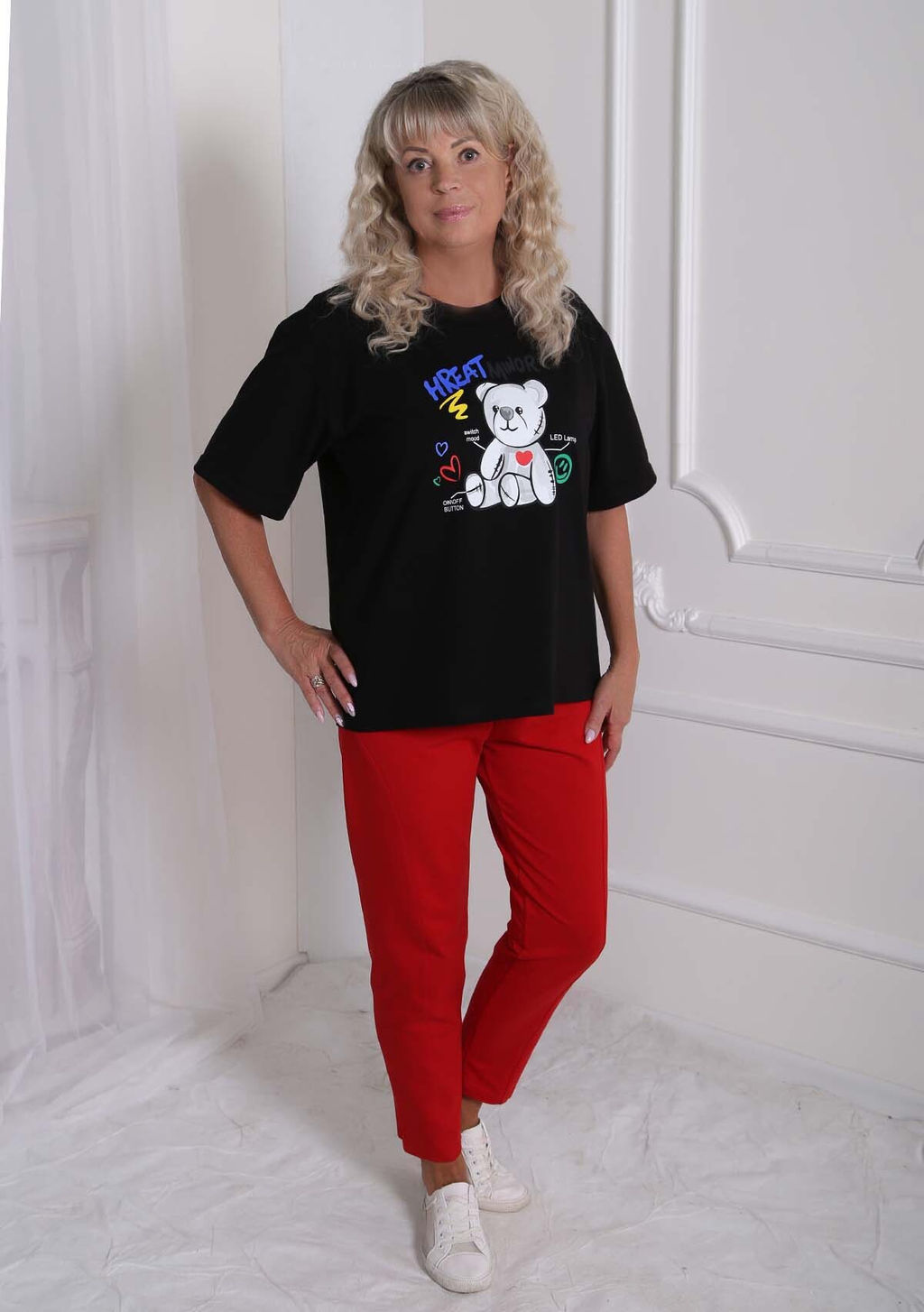 Футболка Руди черная - Марлен фото 2