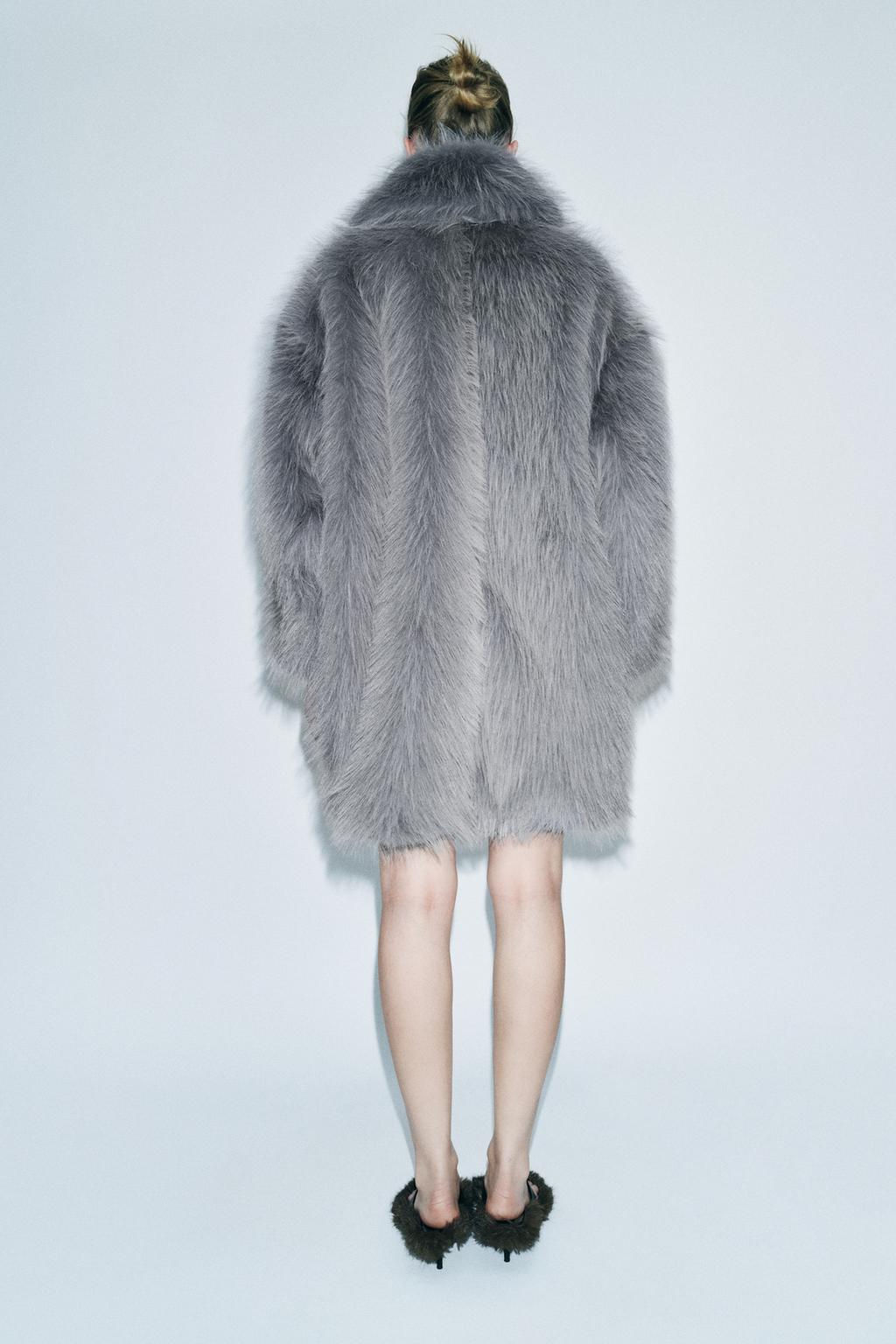 FAUX FUR COAT - LIMITED EDITION - Zara фото 3