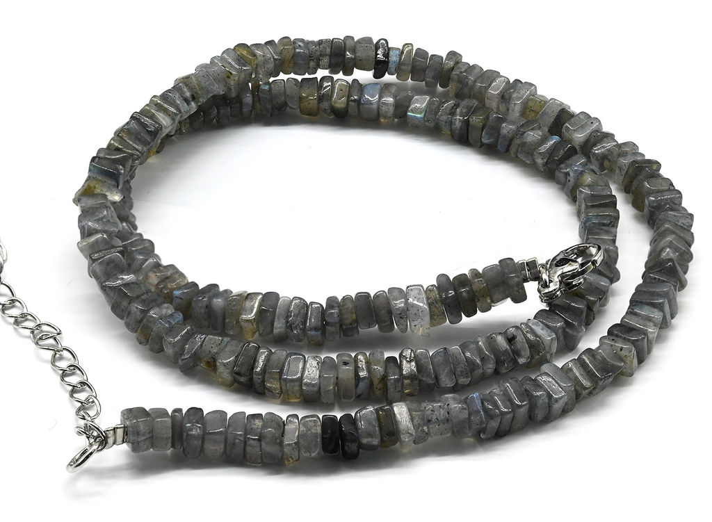 Бусы из Лабрадора диск 5*2мм, 44см, 17,02г