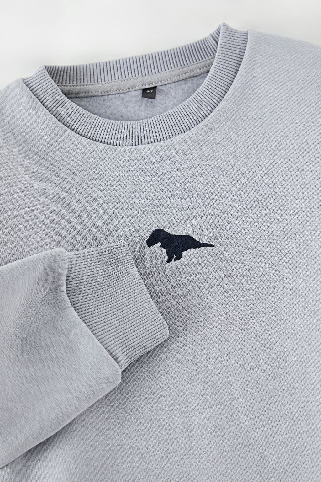 Gri Erkek Cocuk Bask?l? Orme Sweatshirt TKDAW25SW00119 - Trendyolmilla фото 2