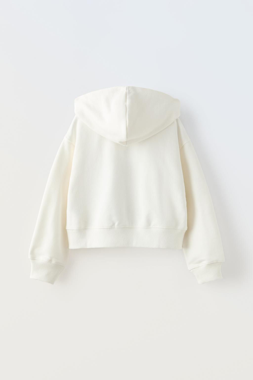 FERMUARLI VE SLOGANLI KAPUSONLU SWEATSHIRT - Zara фото 2