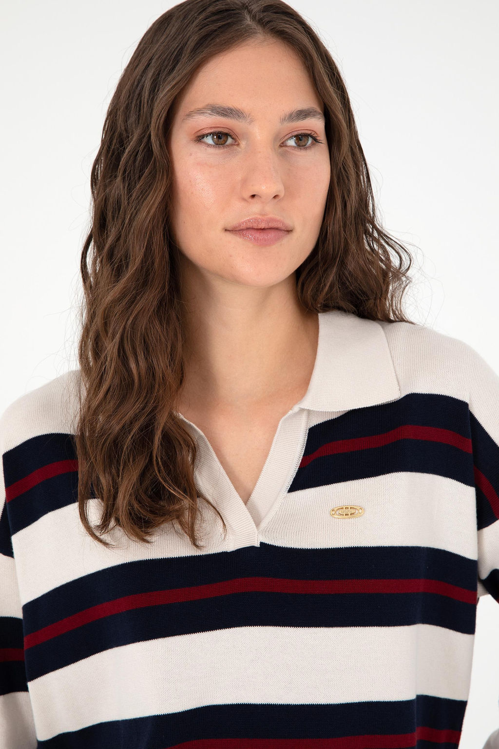 Женский кремовый свитер Неожиданная скидка в корзине - U.s. polo assn фото 2