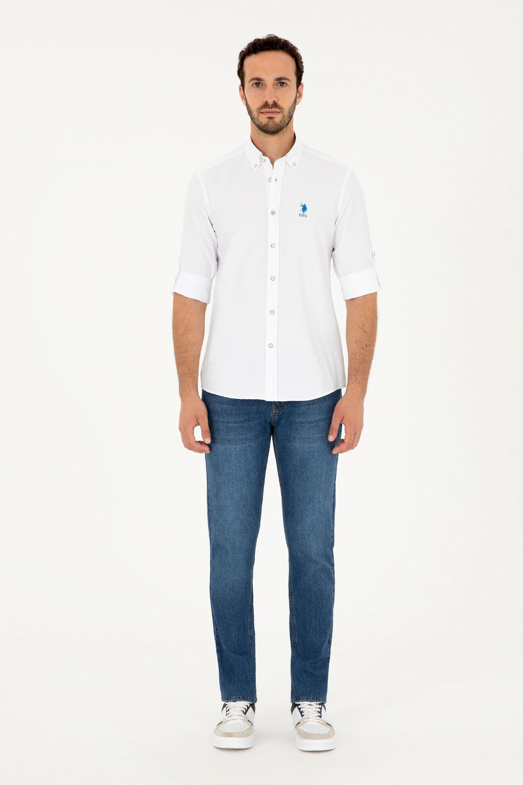 U. S. Polo Assn / Мужская рубашка Saks с длинным рукавом - U.s. polo assn фото 4