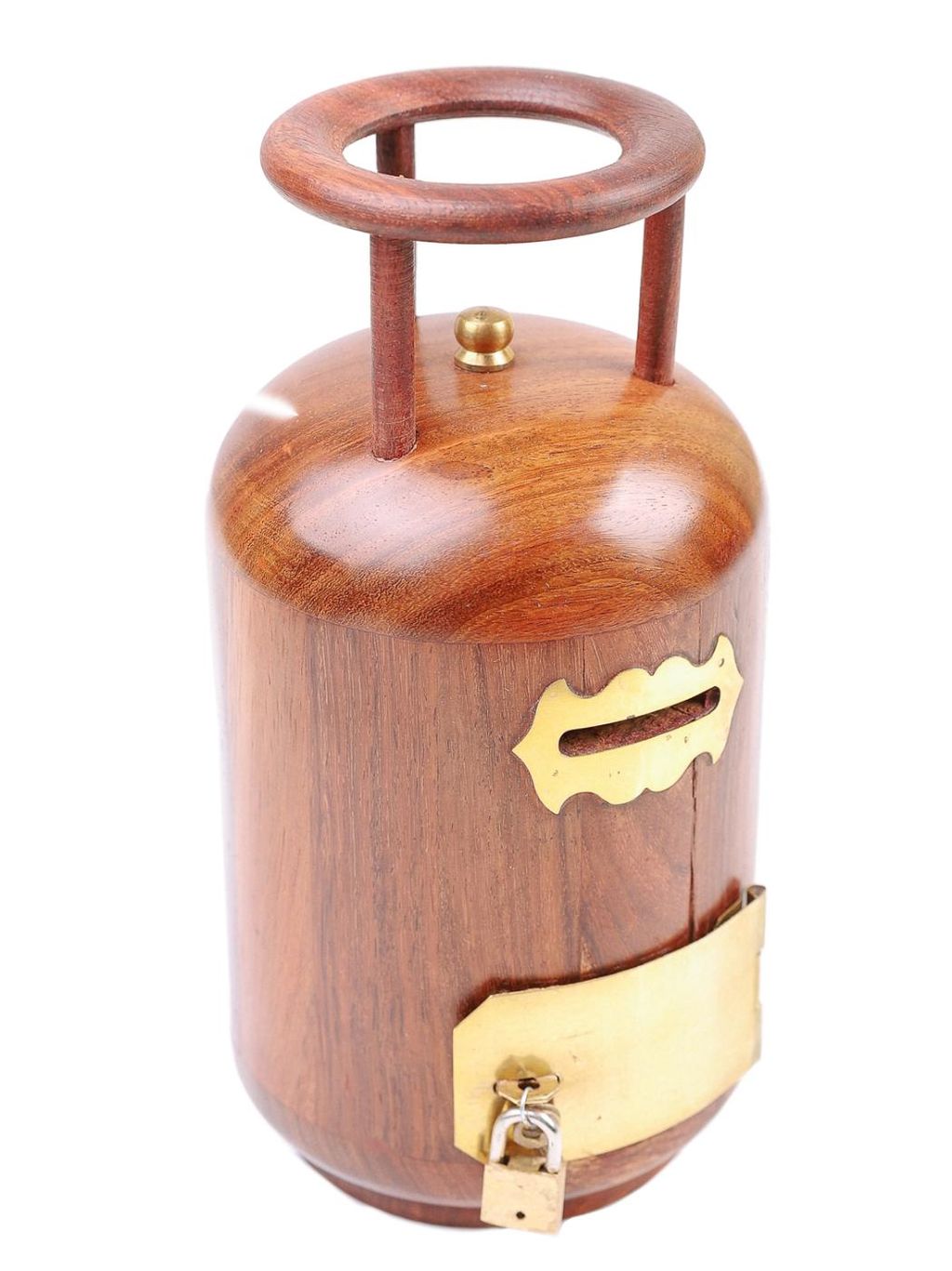 Копилка дерево (Цилиндр SMAL 7) № Пи342/1 - Ганг фото 2