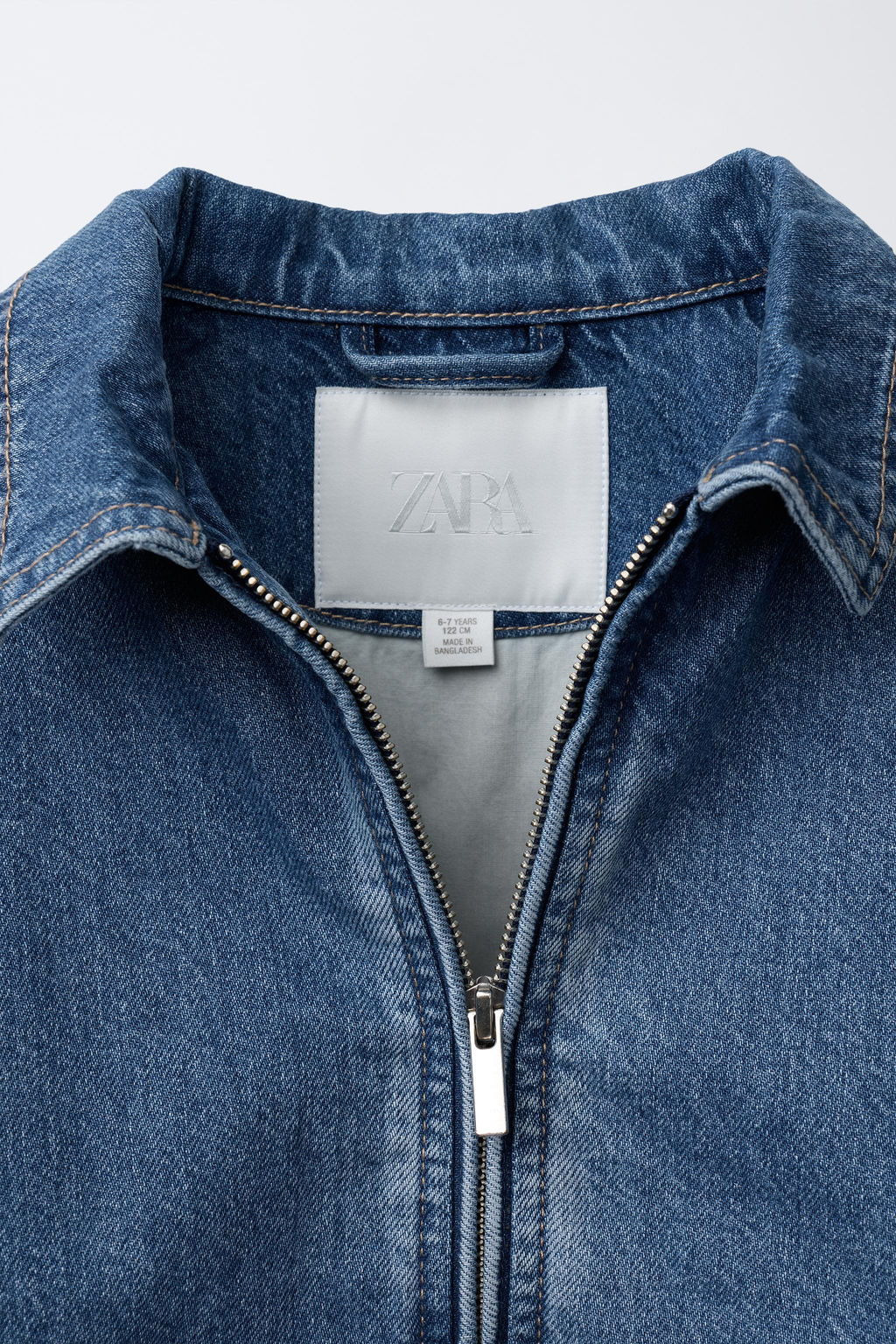 DENIM BOMBER JACKET - Zara фото 7