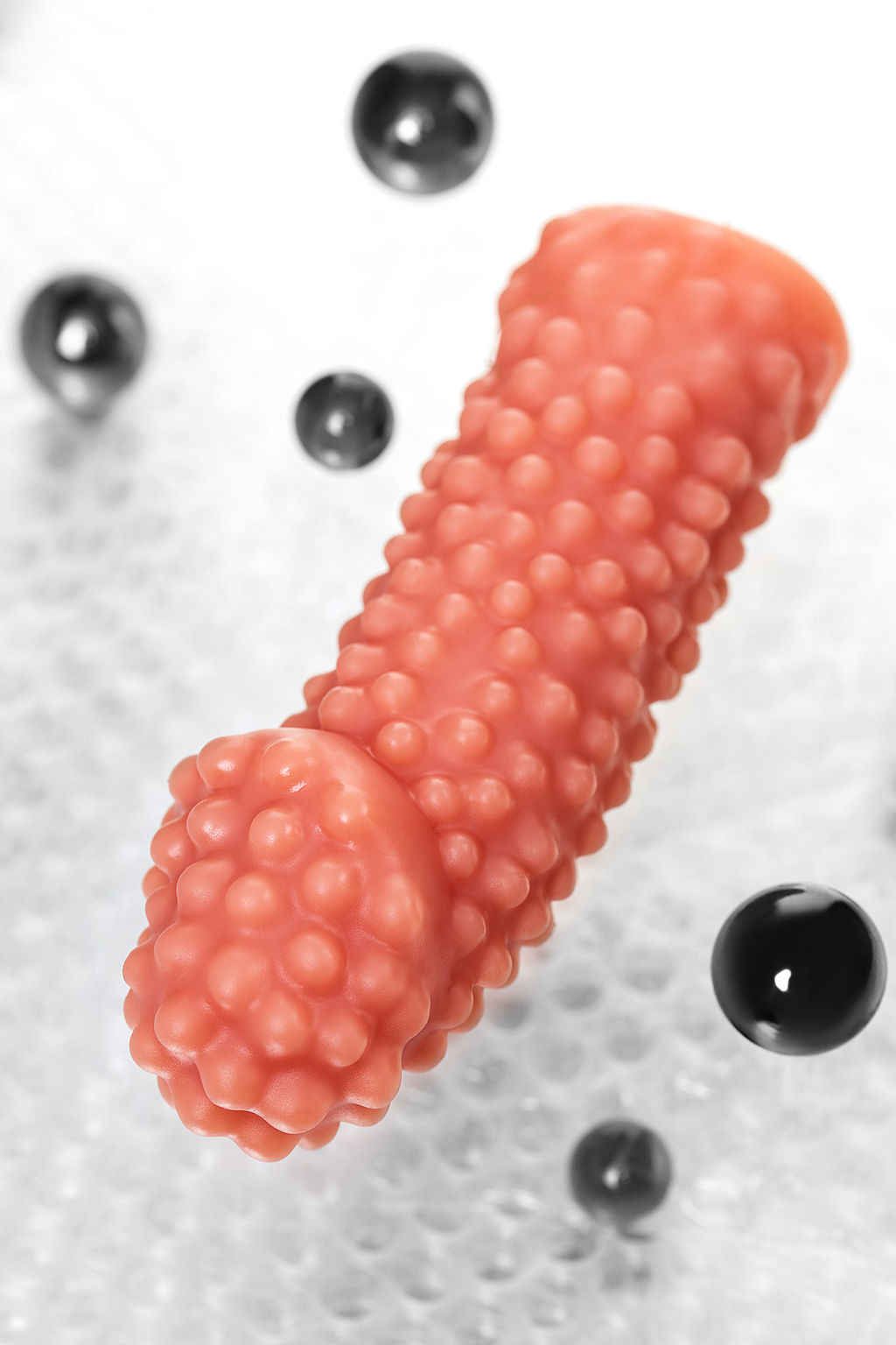 Насадка реалистичная KOKOS PENIS SLEEVE с дополнительной стимуляцией, TPE, телесная, 16.5 см