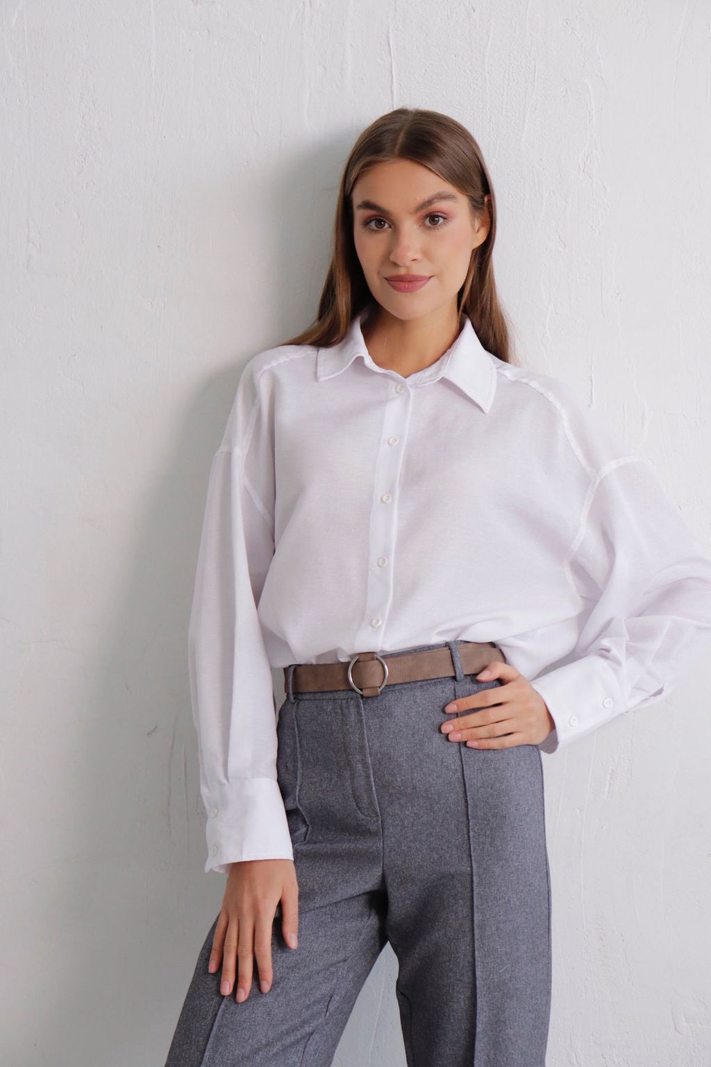 11630 Рубашка белая - Martichelli фото 33