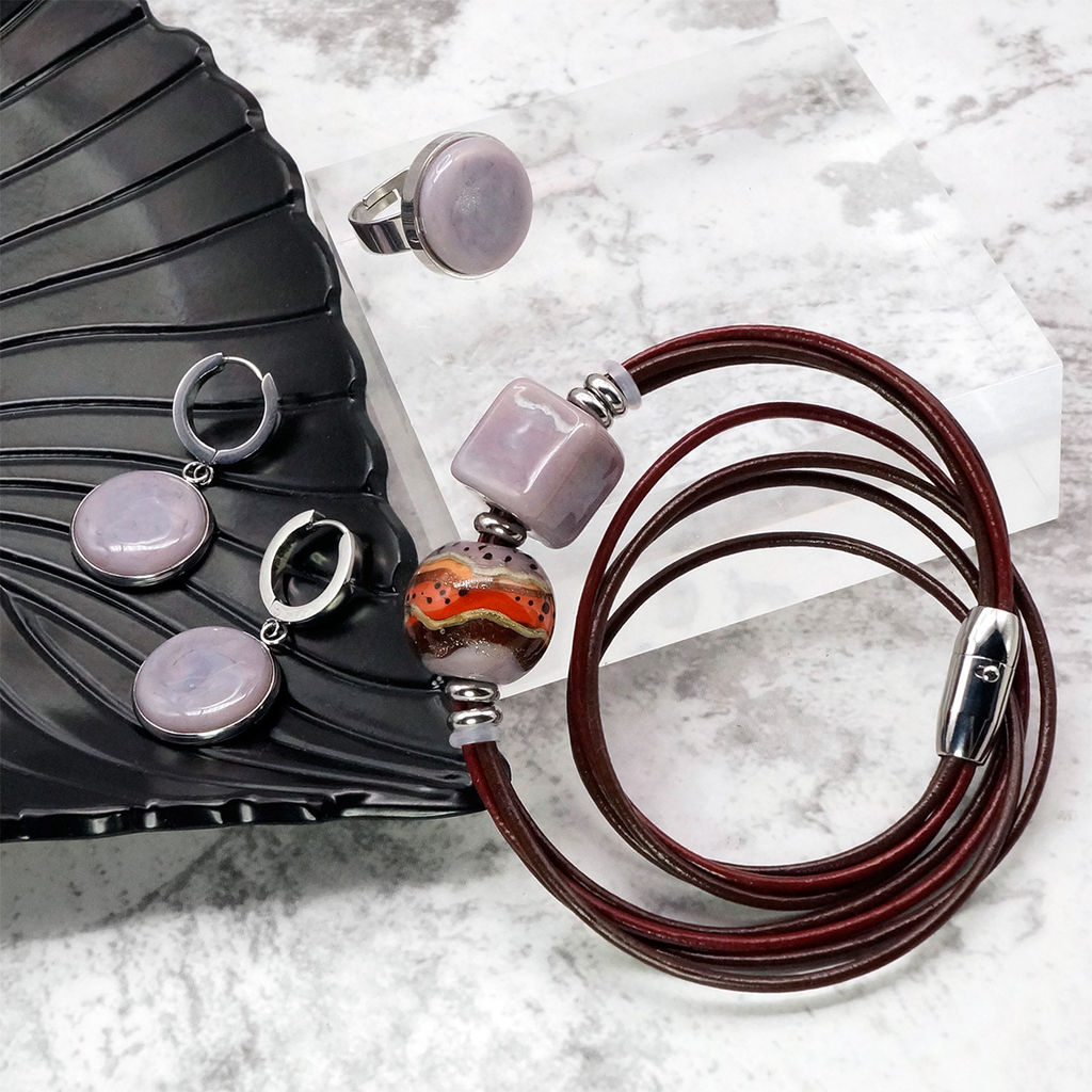 Серьги из муранского стекла TROPIKANKA LS3438