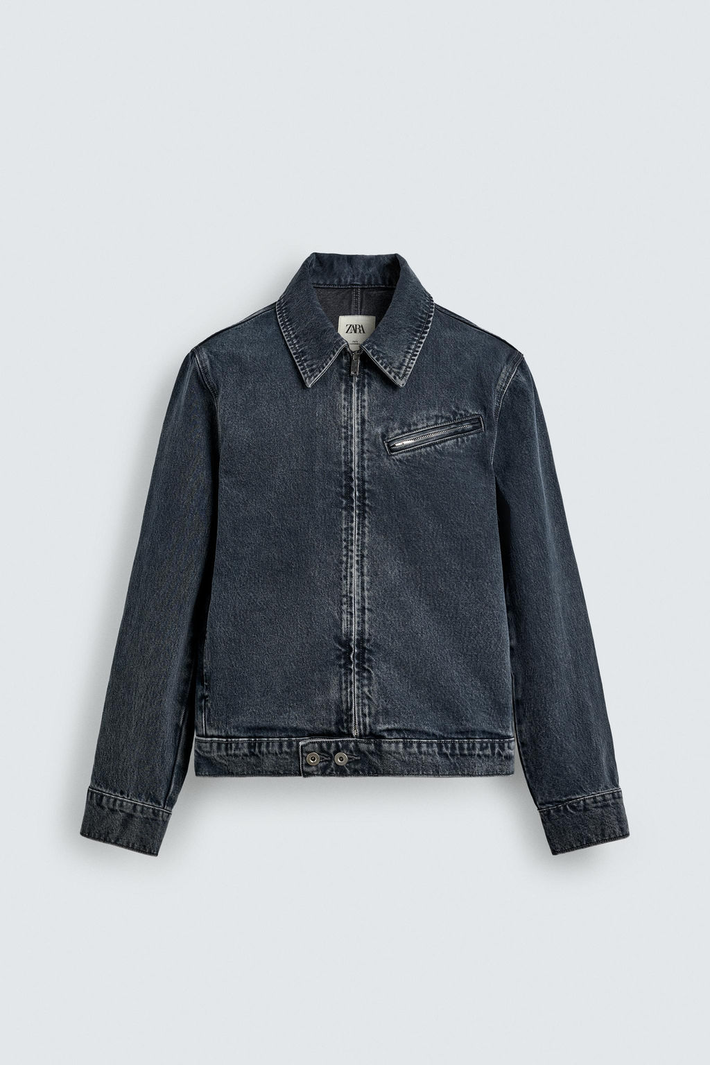 LIMITED EDITION ZIP-UP DENIM JACKET - Zara фото 15