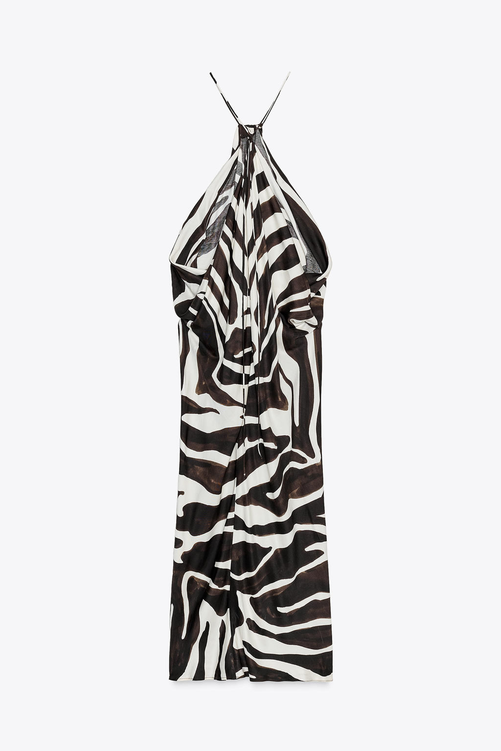ZW COLLECTION ANIMAL PRINT HALTER DRESS - Zara фото 9