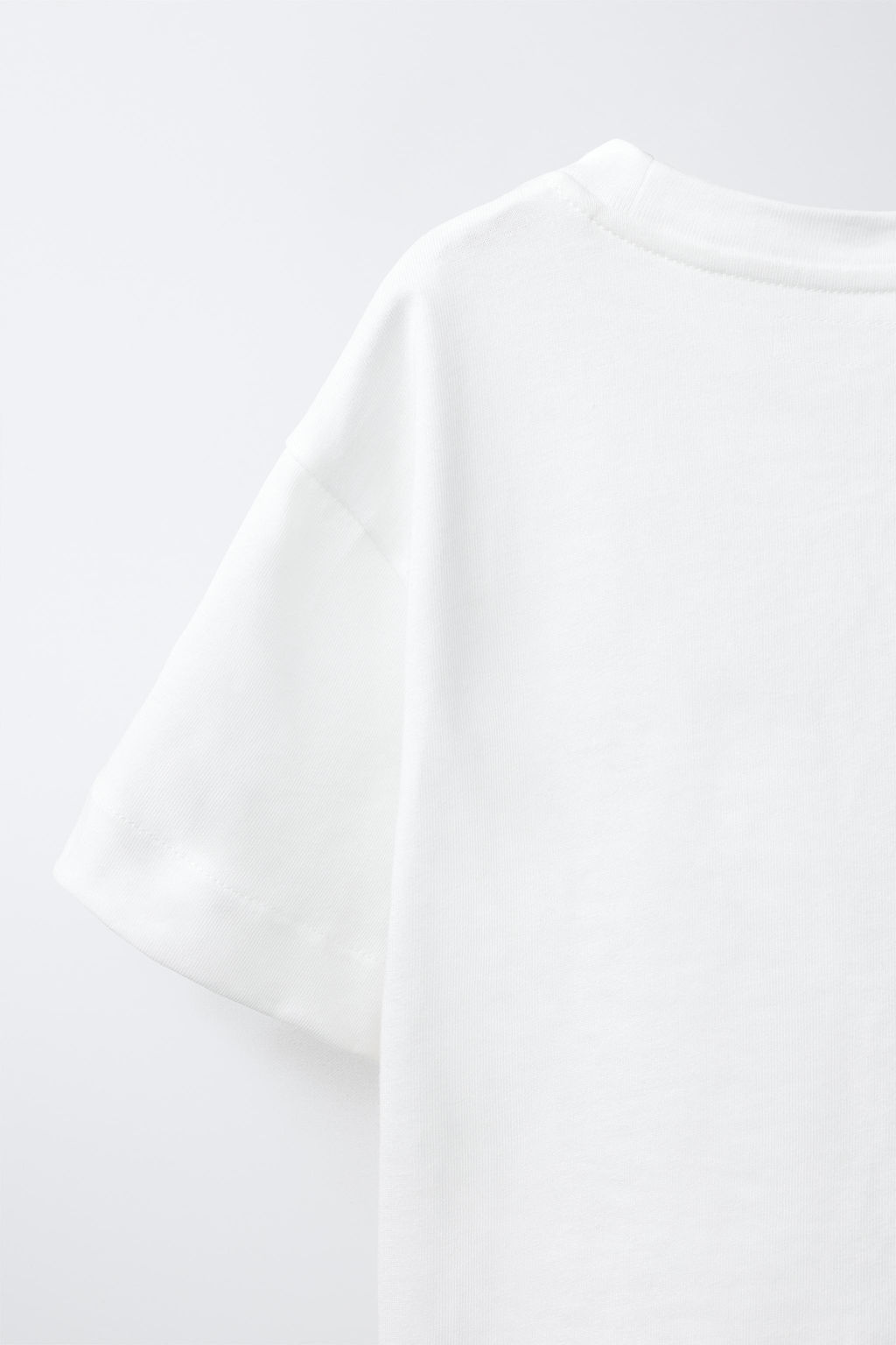 CAMISETA TEXTO STRASS / Blanco - Zara фото 4
