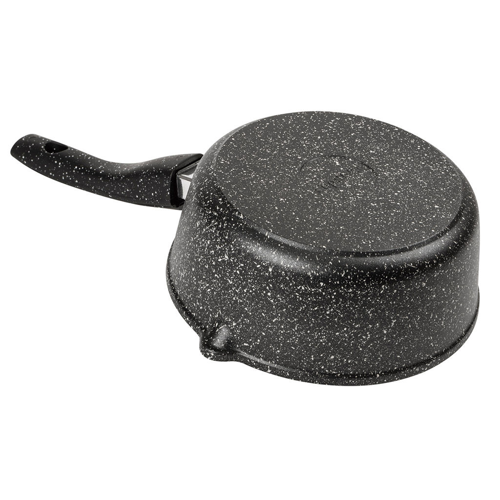 Ковш с тефлоновым покрытием 2,0л, д20см Гранит, h8,5см, s0,4см, съемная ручка из термостойкого пластика (Россия) - Домашняя мода фото 4