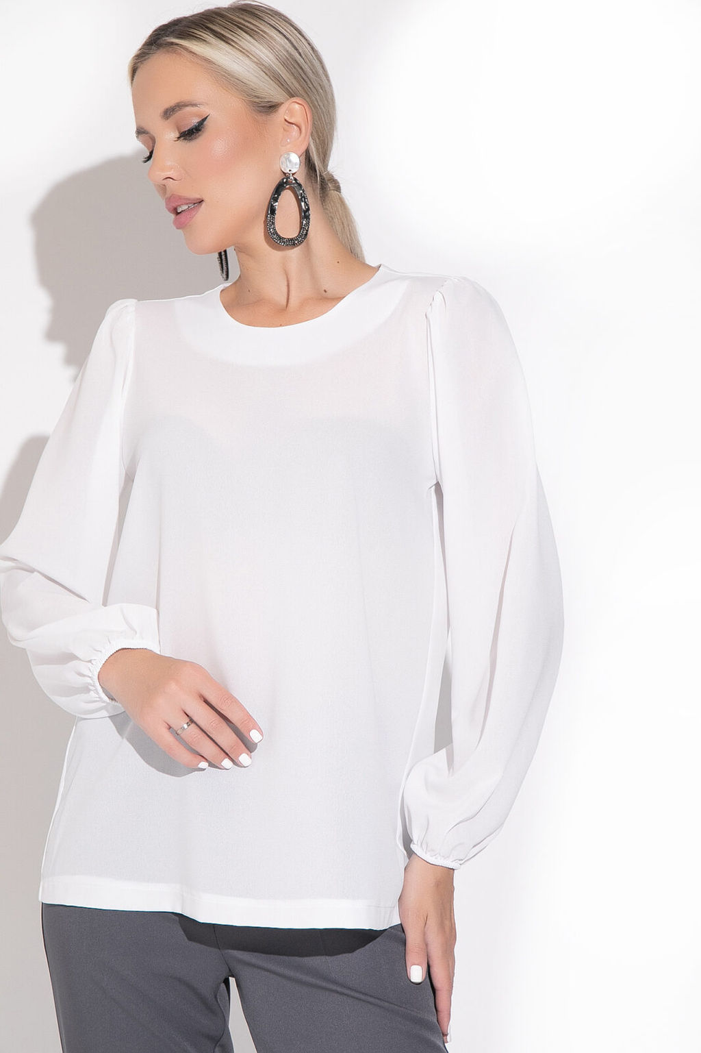 Блузон Парижанка (белый) - Эльза фото 2