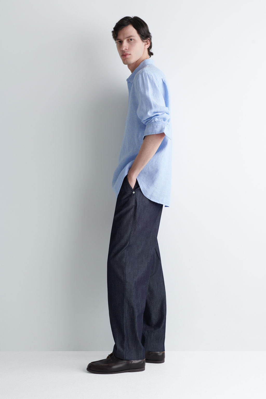 CAMISA DE LINO RELAXED FIT - H&m фото 2