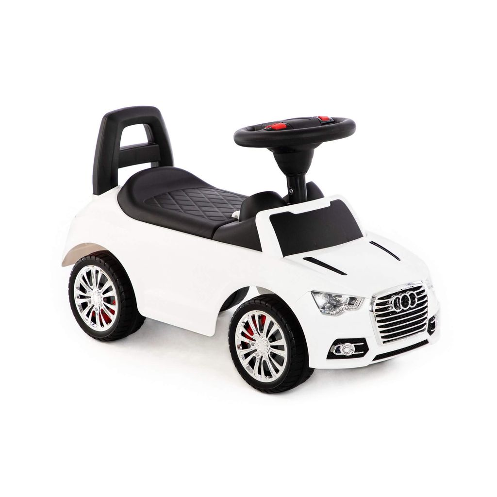 Каталка-автомобиль SuperCar №2 со звуковым сигналом (белая) - Полесье фото 6