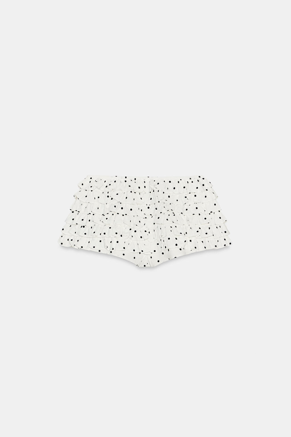 SHORTS MINI VOLANTES LUNARES / Crudo / Negro - Zara фото 7
