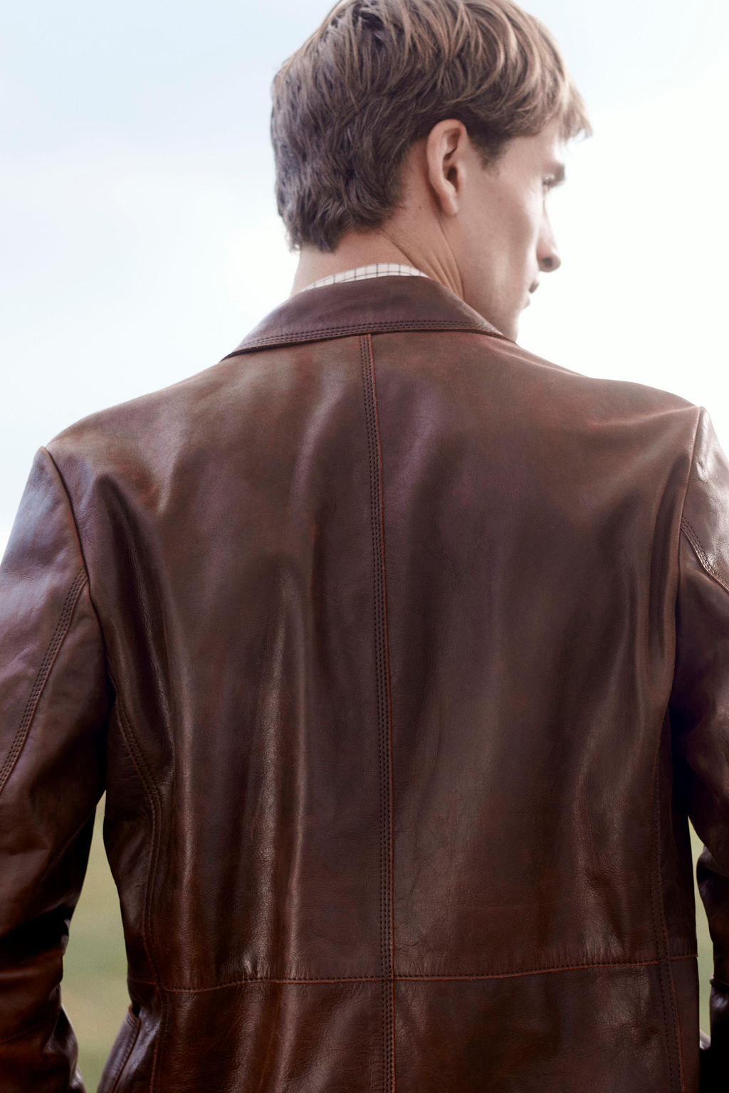 LIMITED EDITION LEATHER SUIT BLAZER - Zara фото 3