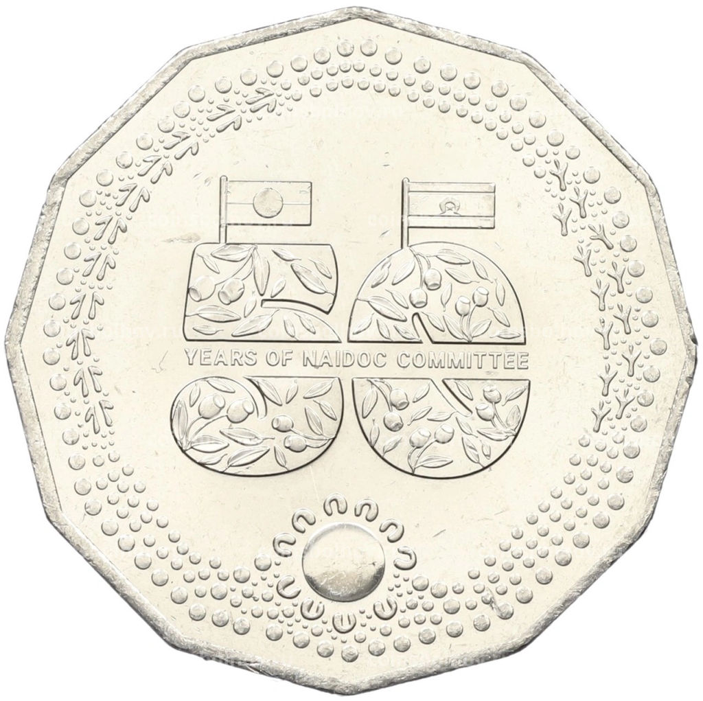 50 центов 2024 года Австралия 50 лет Национальному комитету по празднованию Дня аборигенов и островитян