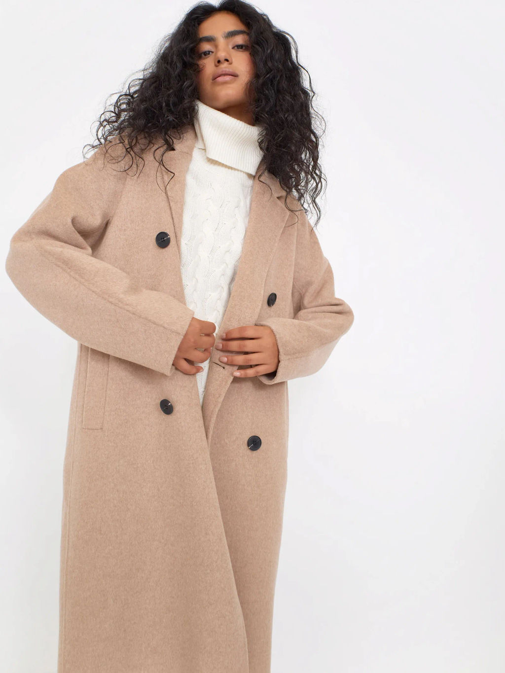 Пальто прямого кроя  R080 - Emka фото 9