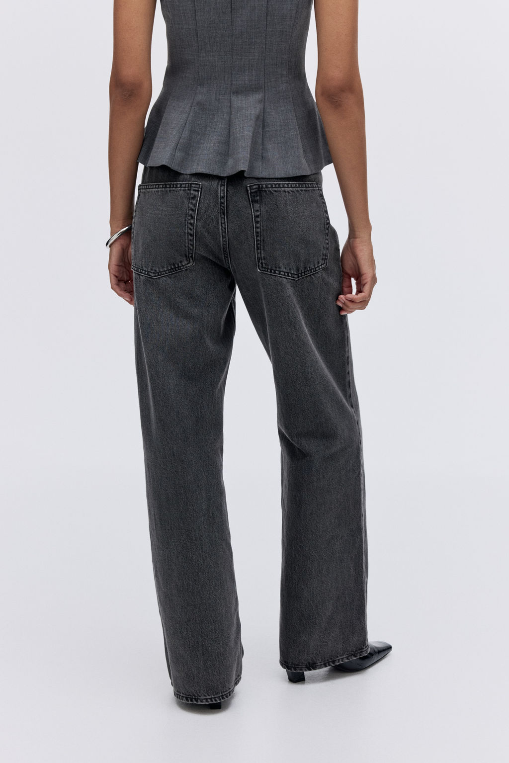 Wide High Waist Jeans - H&m фото 18