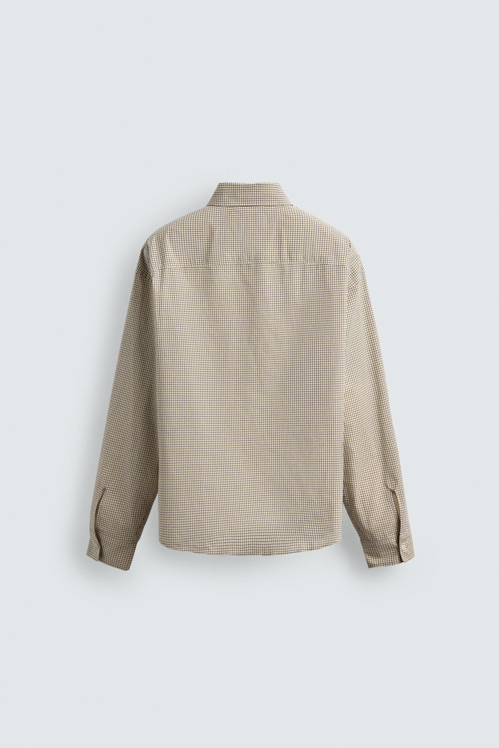 CAMISA CUADROS BORDADO / Crudo - Zara фото 7