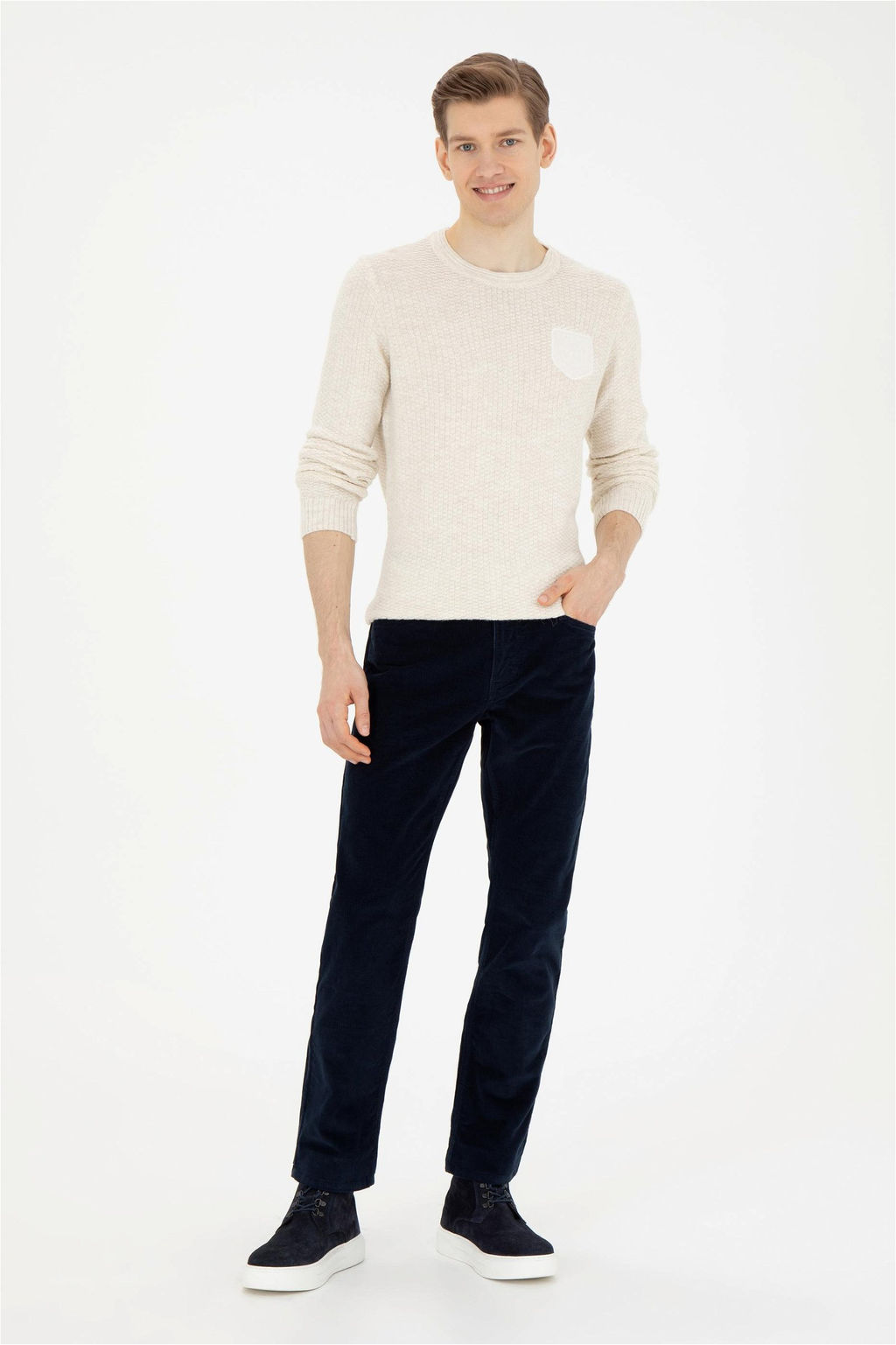 U. S. Polo Assn / Мужской свитер с камнем - U.s. polo assn фото 4