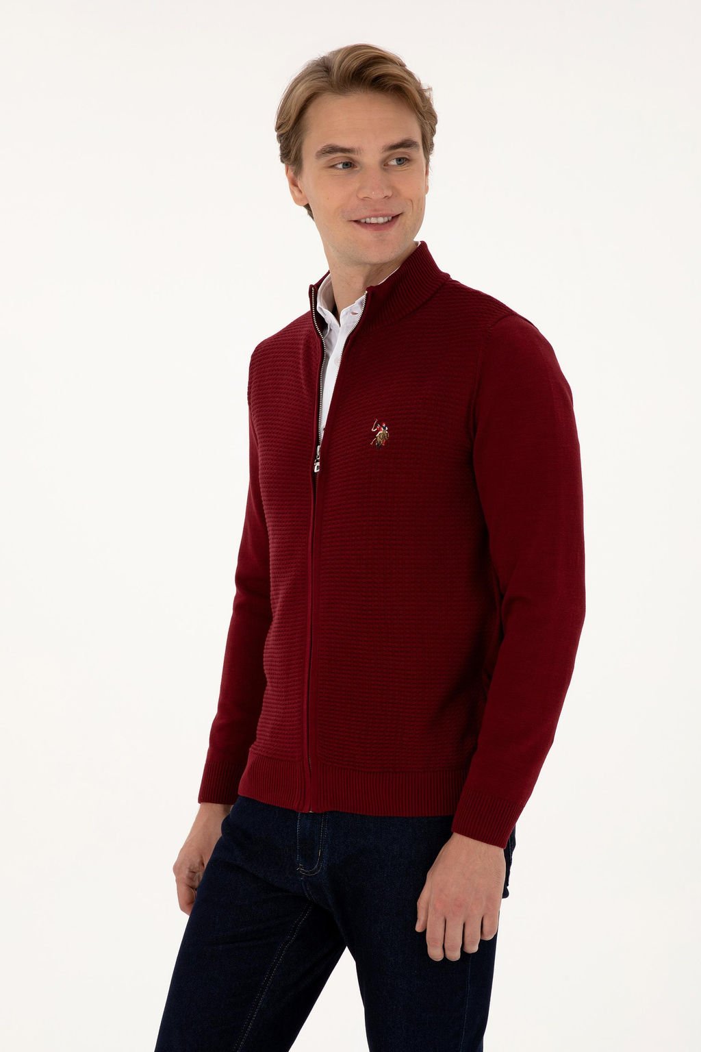 Erkek Bordo Basic Triko H_rka Sepette S_rpriz _ndirim - U.s. polo assn фото 3