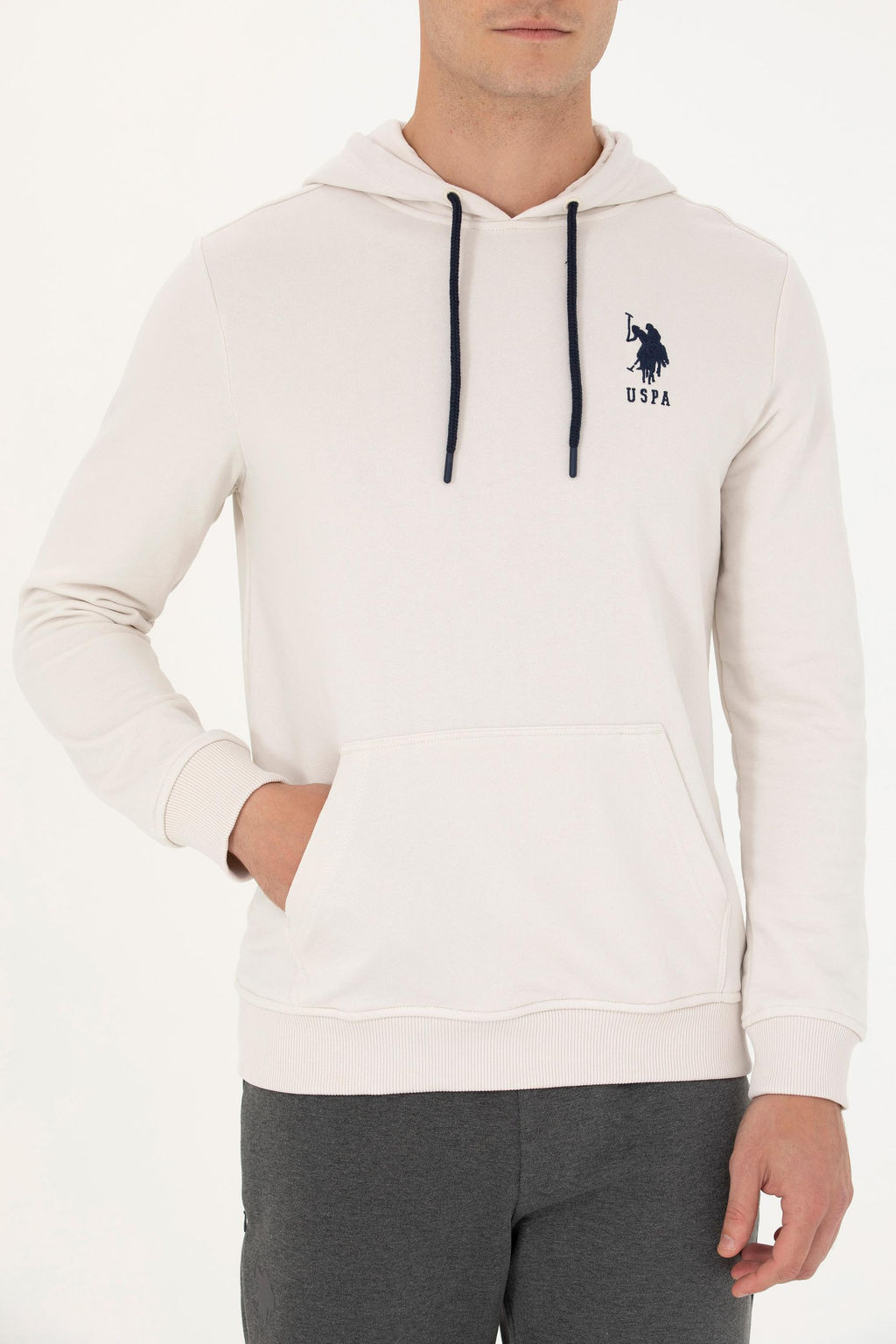 U. S. Polo Assn Мужская базовая толстовка с капюшоном и камнем - U.s. polo assn фото 20