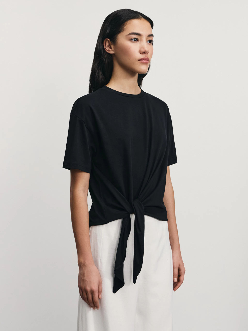 Футболка с завязкой на талии / Zarina  фото 4