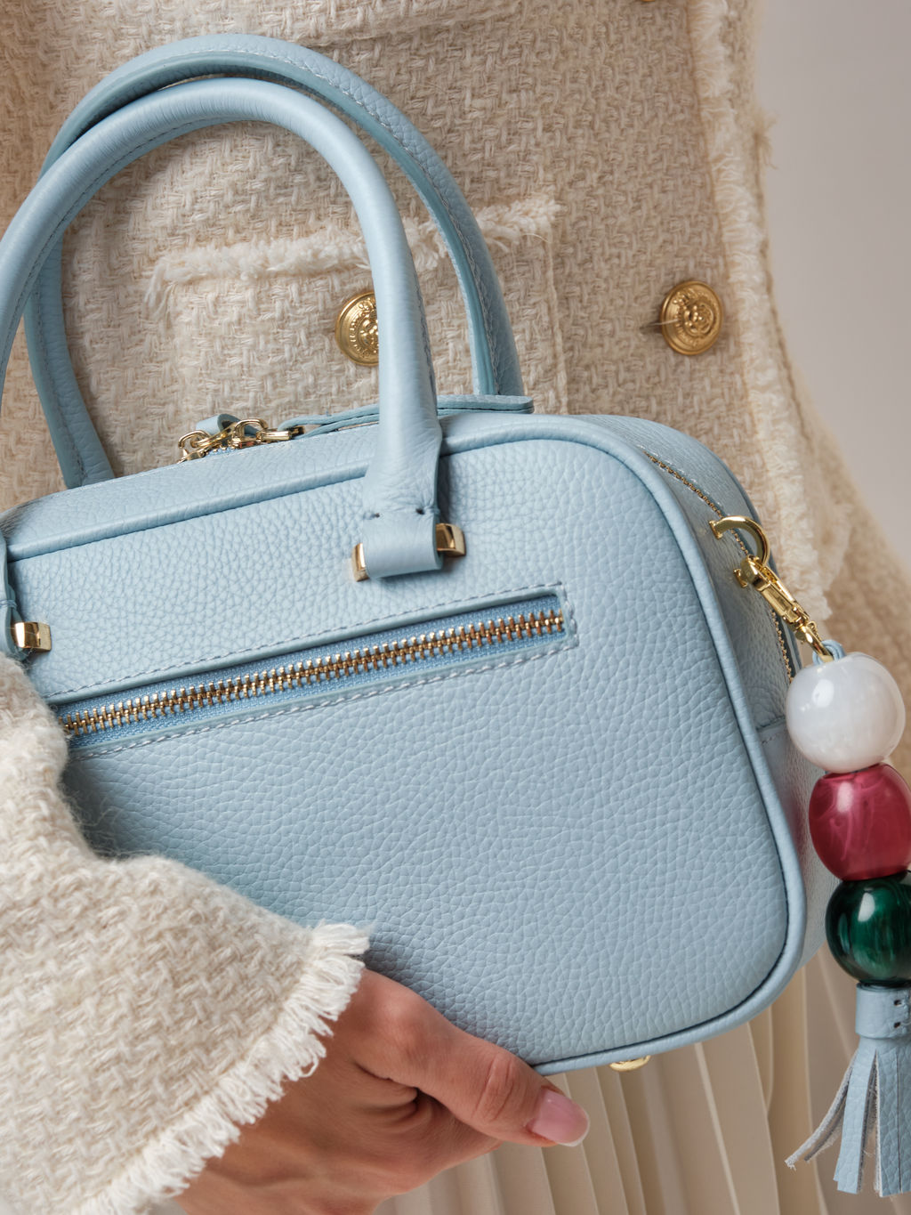 Кожаная сумка Hawaii DBR 31216 светло-голубой фото 3