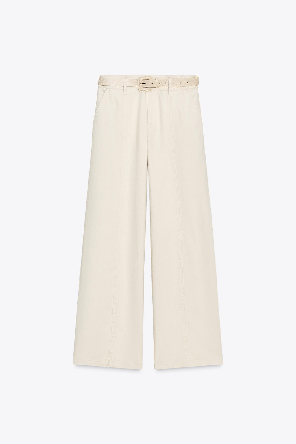 WIDE-LEG TROUSERS WITH BELT - Zara фото 6