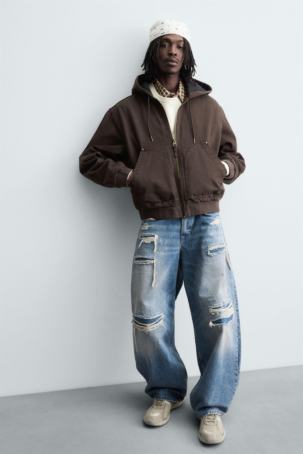 QUILTED HOODED JACKET - Zara фото 6