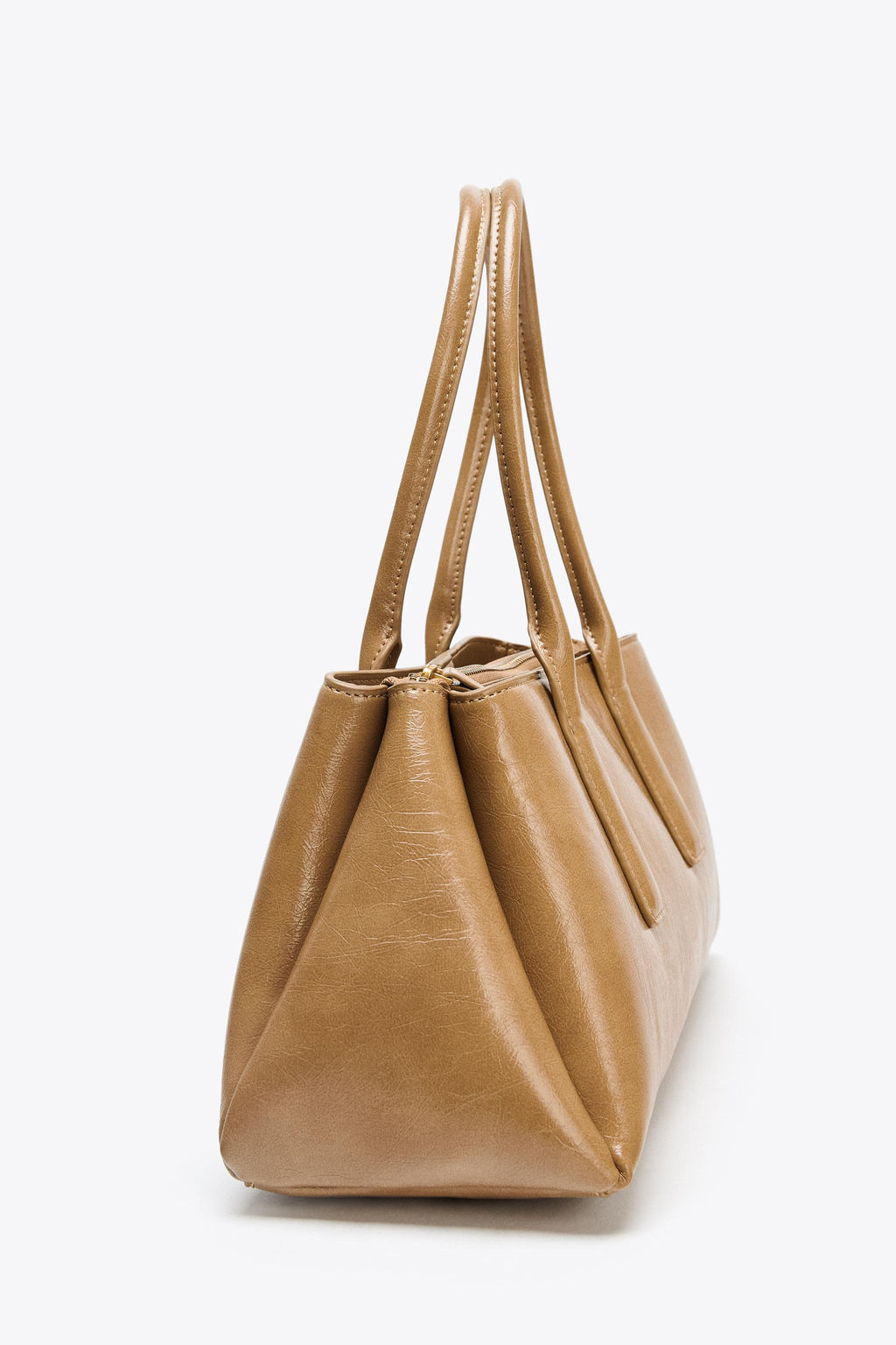 CRACKLED-EFFECT CITY BAG - Zara фото 4