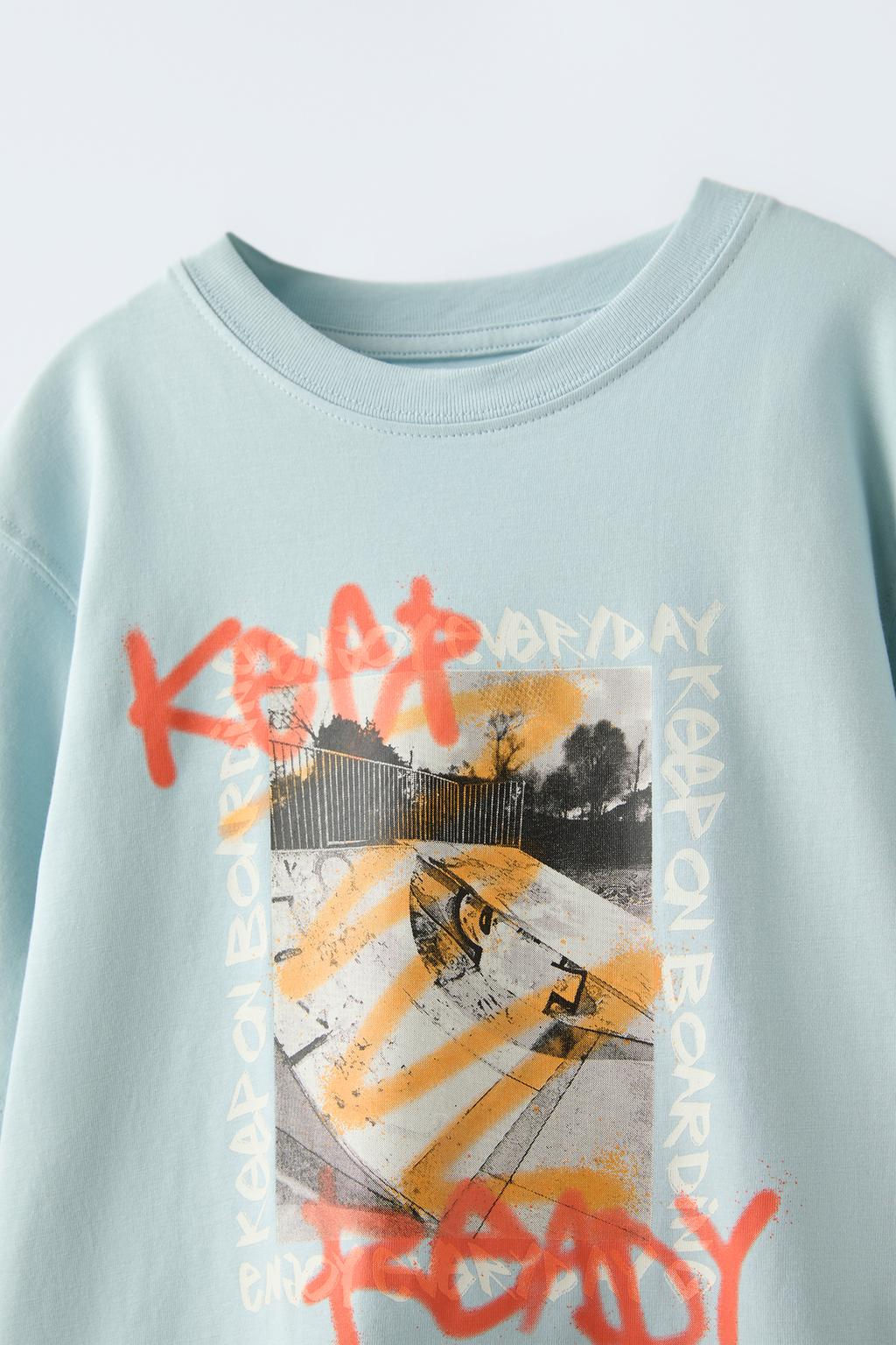 GRAFITI BASKILI T-SHIRT - Zara фото 3