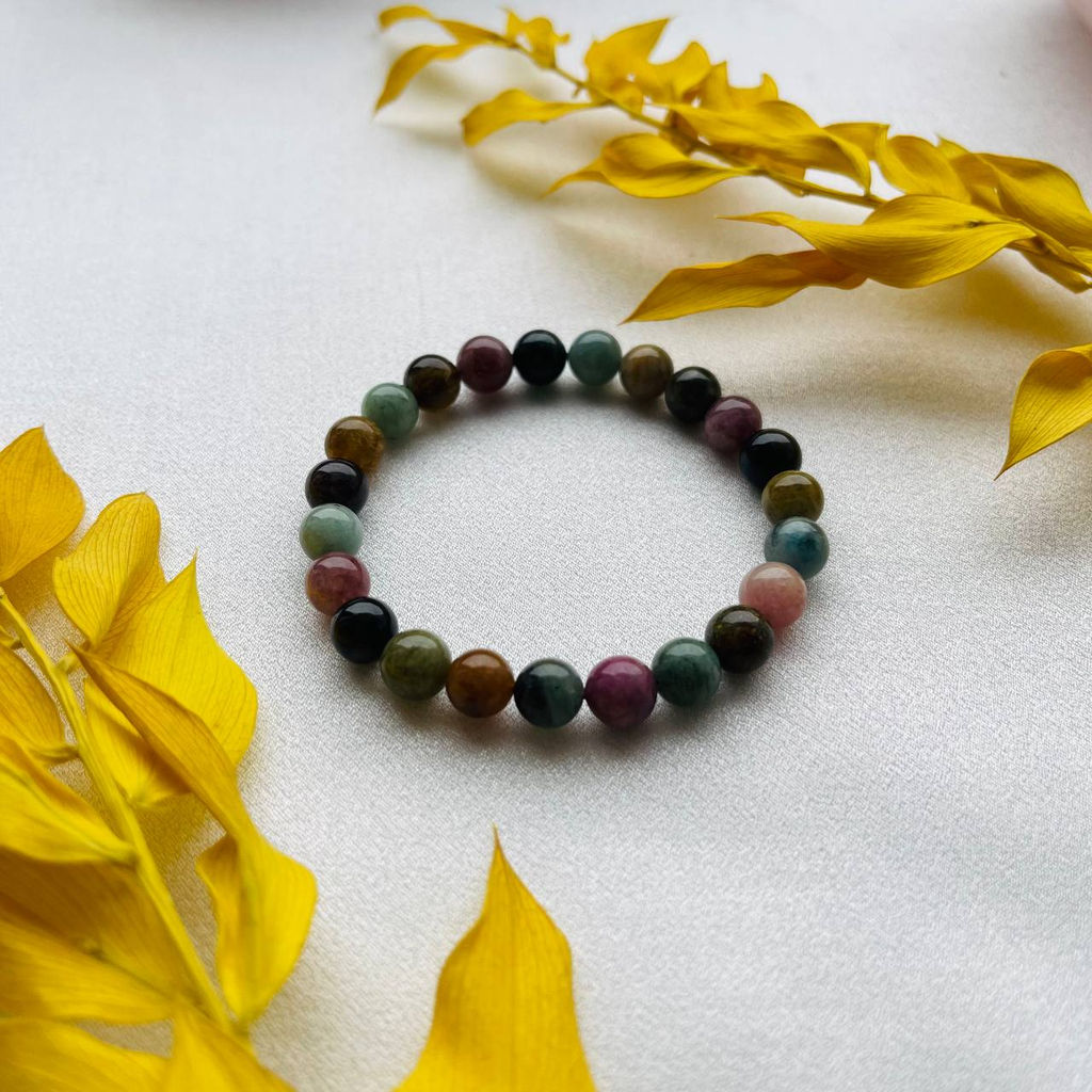 Браслет из Турмалина микс 17 см - Радуга самоцветов фото 5