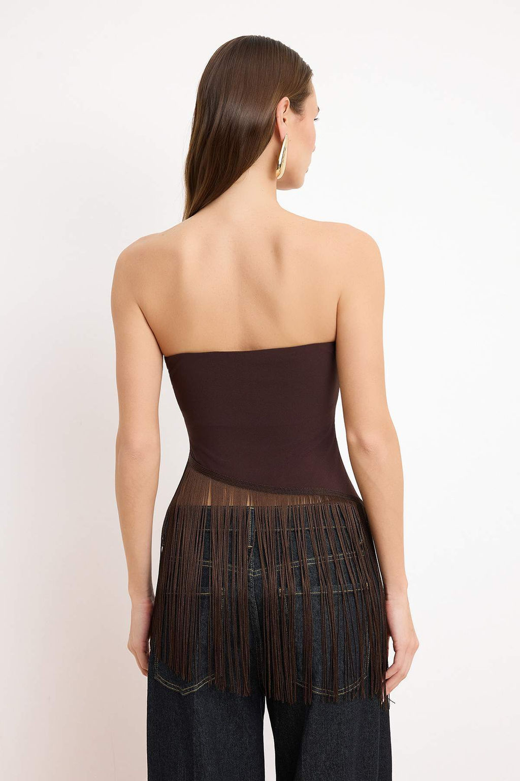 Siyah Puskul Detayl? Bedene Oturan Bluz TPRSS26BZ00034 - Trendyolmilla фото 8