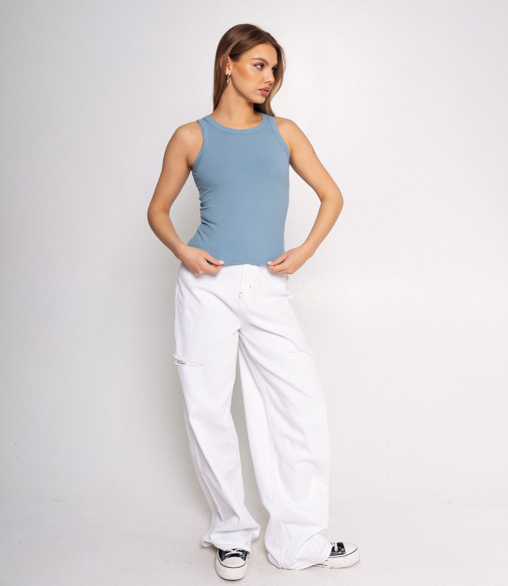 Майка #ОКТ1648, голубой - Dommod фото 4