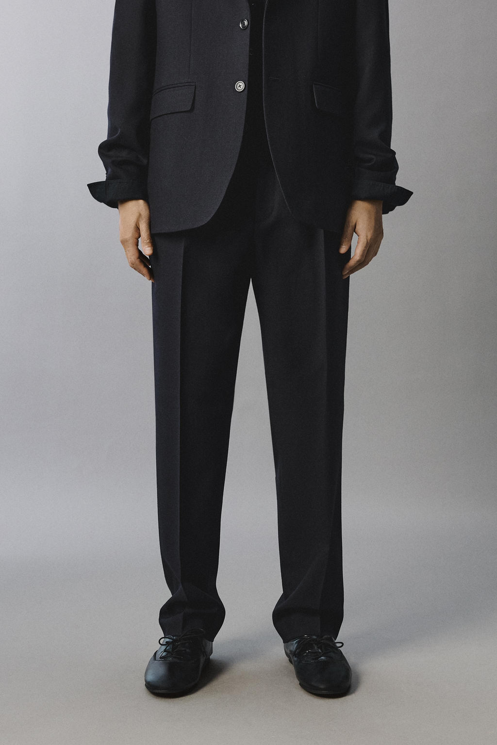 100% WOOL ORIGINS SUIT TROUSERS - Zara фото 17
